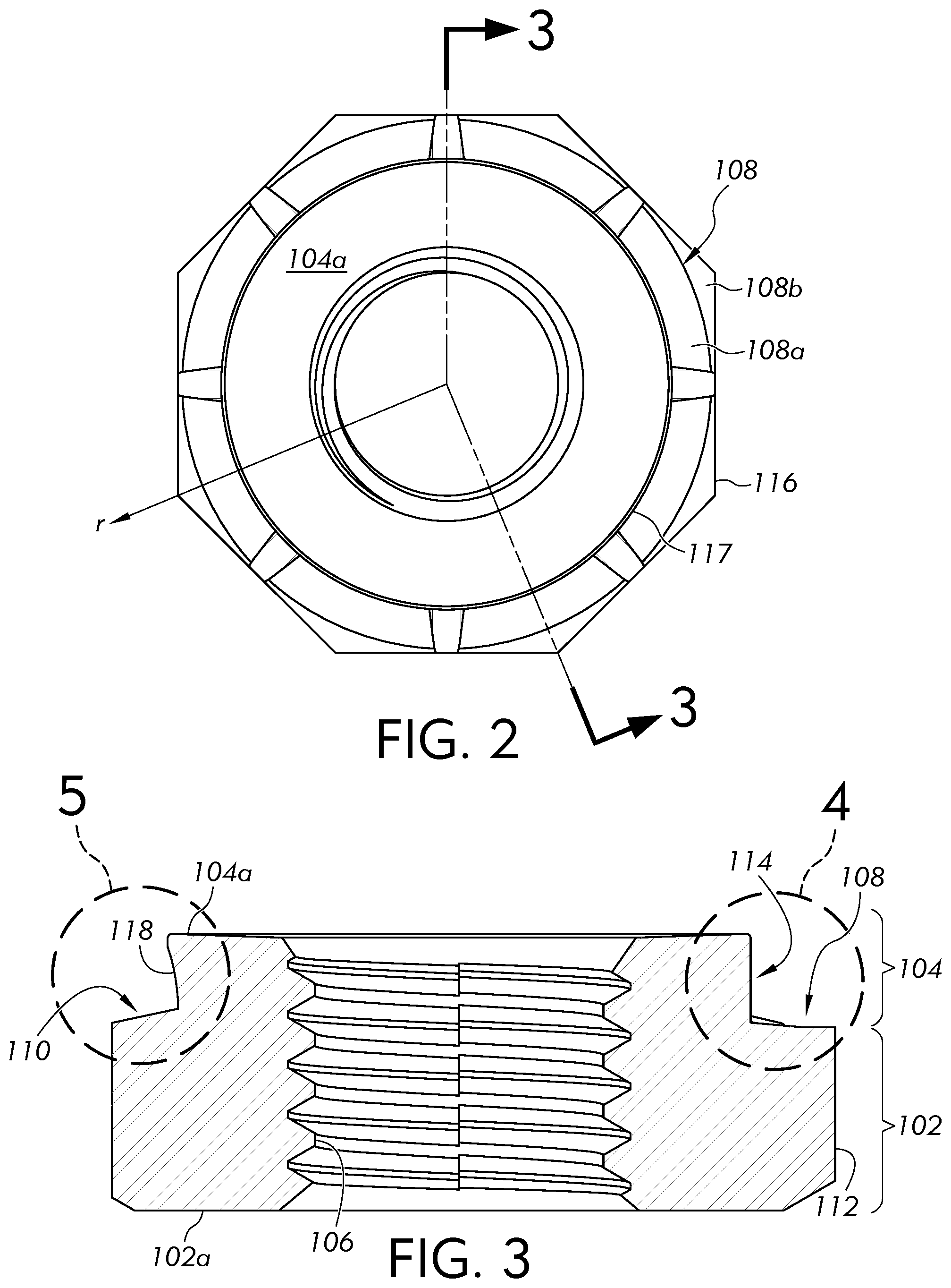 Patent US11773894 Figure 2 – Self-clinching fastener