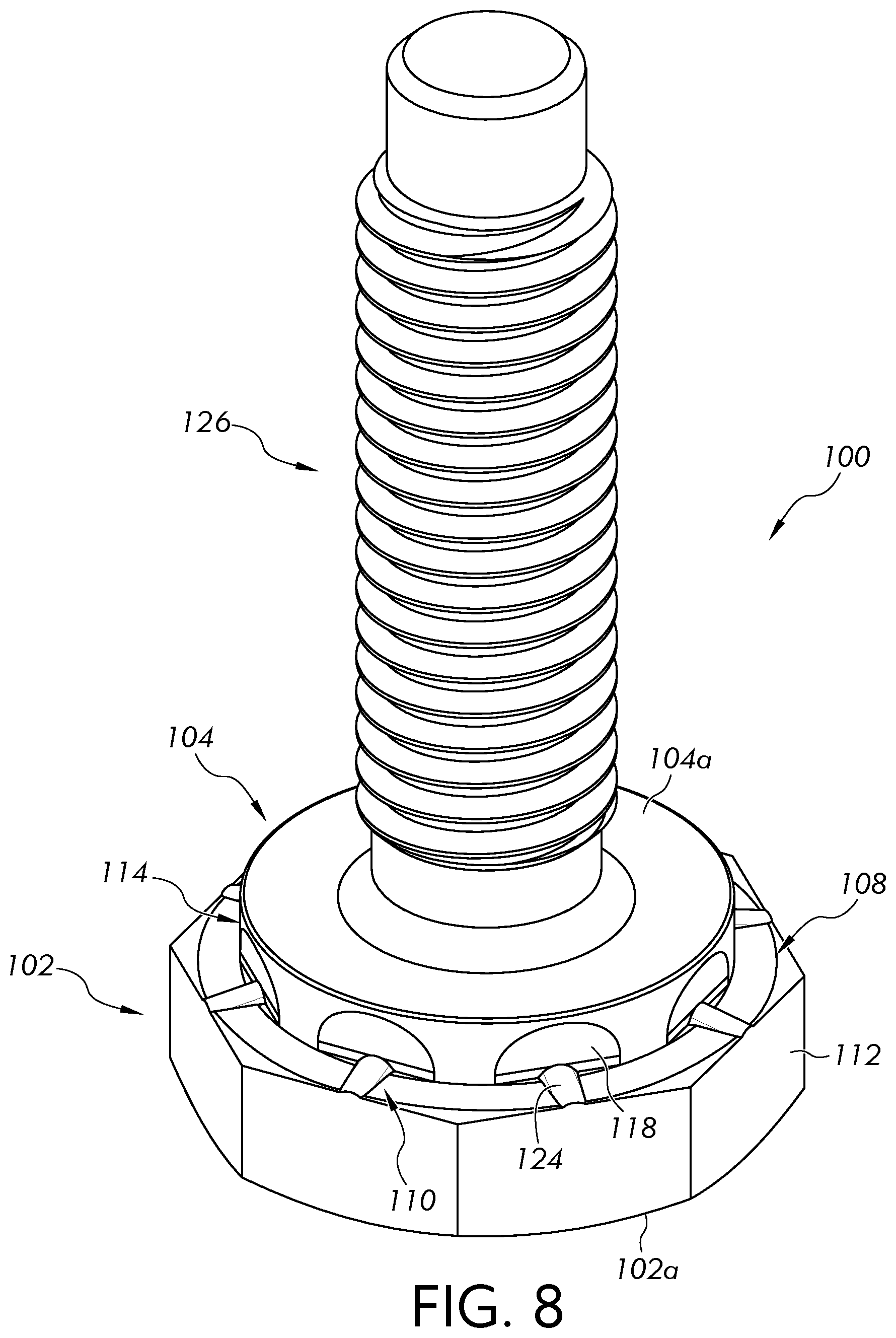 Patent US11773894 Figure 6 – Self-clinching fastener