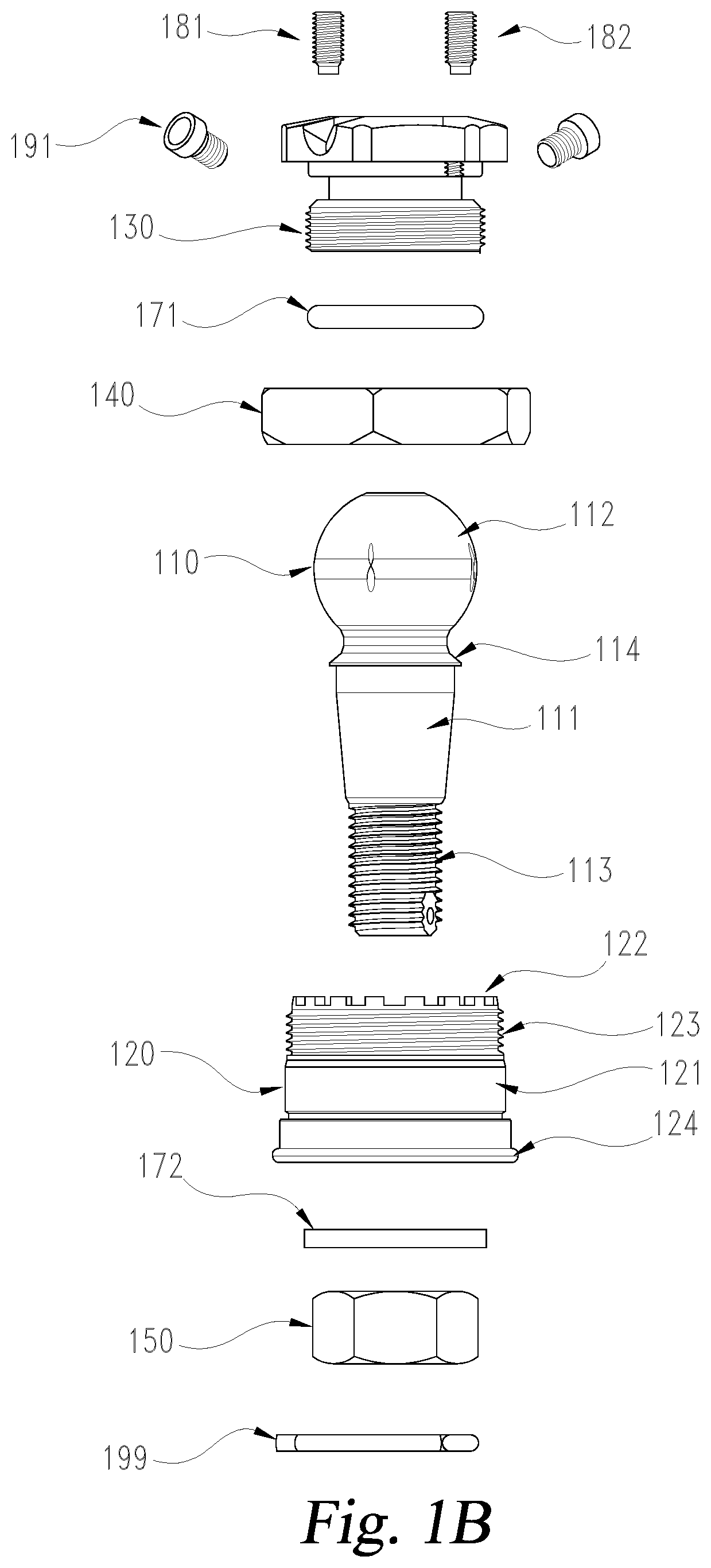 Patent US11773897 Figure 2 – Ball joint