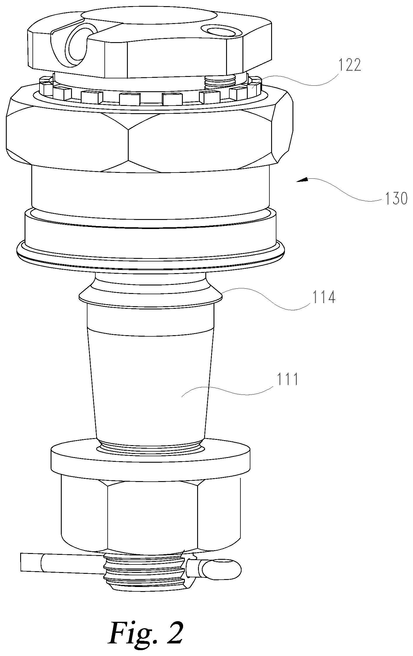 Patent US11773897 Figure 3 – Ball joint