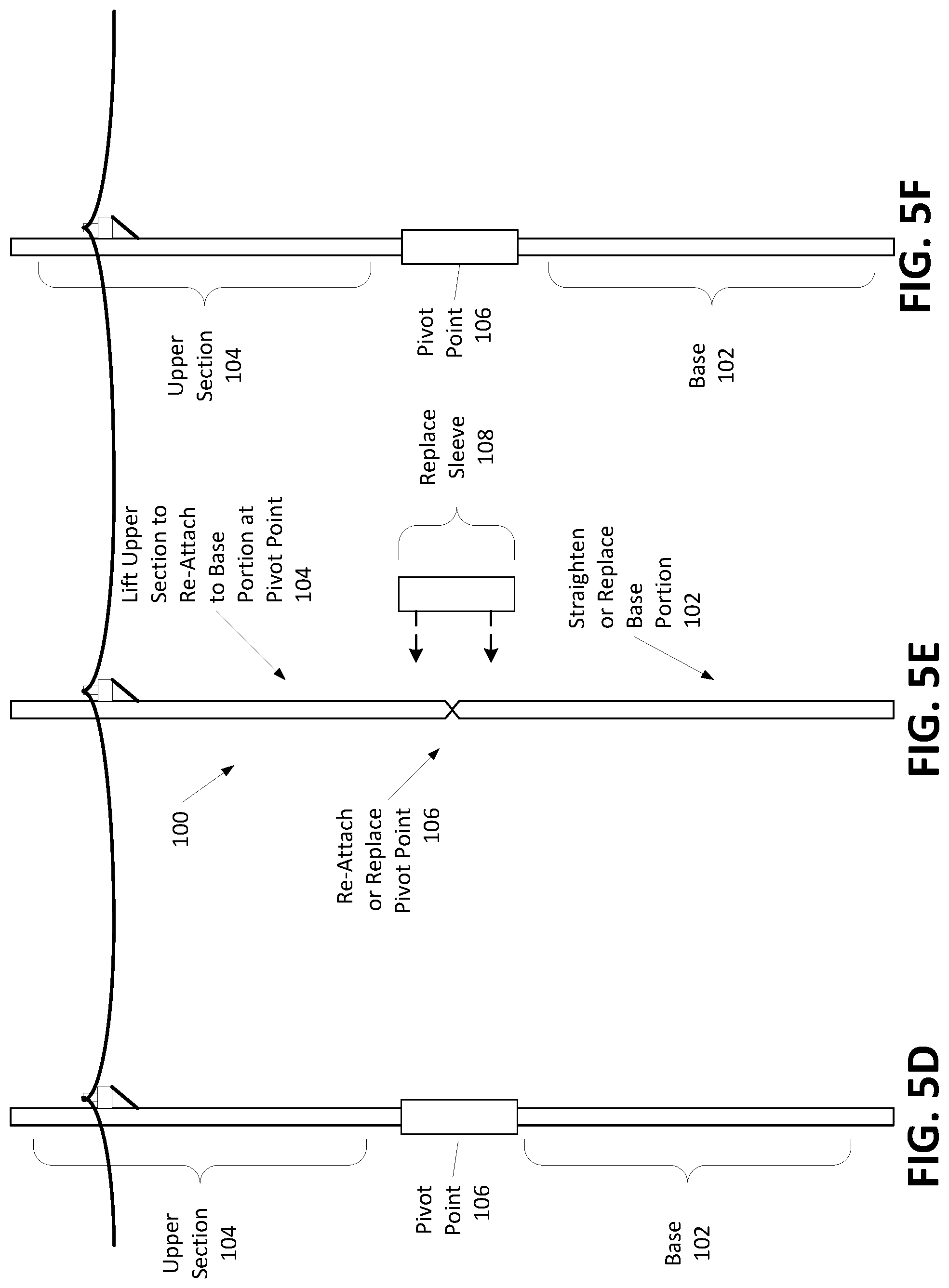 Patent US11773898 Figure 7 – Articulated utility pole