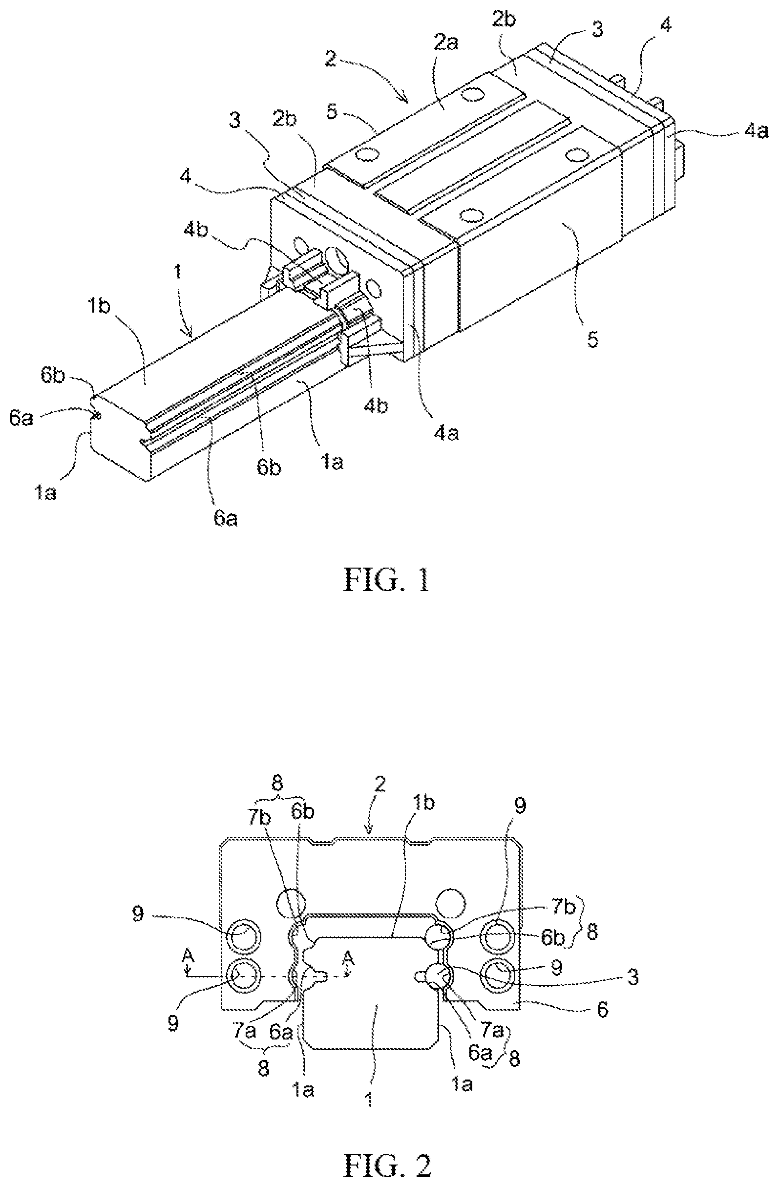 Patent US11773902 — Linear motion mechanism side seal unit and linear motion mechanism — Figure 1