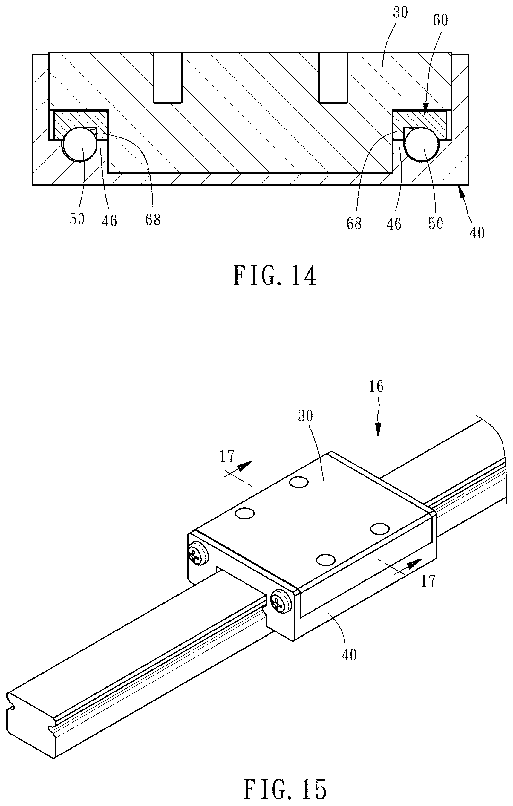 Patent US11773903 Figure 11 – Linear guideway with lubricating structure