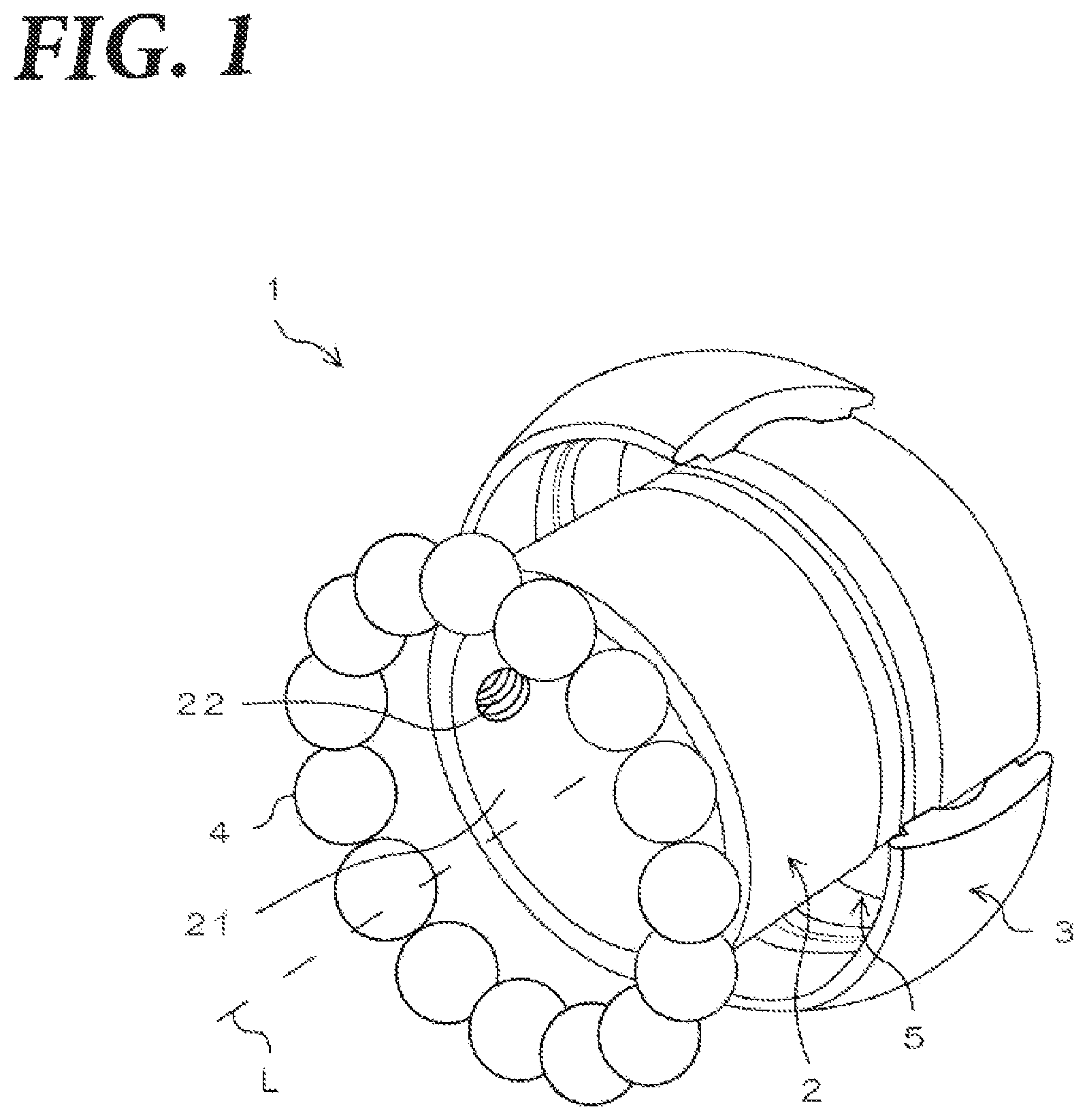Patent US11773904 Figure 1 – Ball bearing and method for manufacturing same