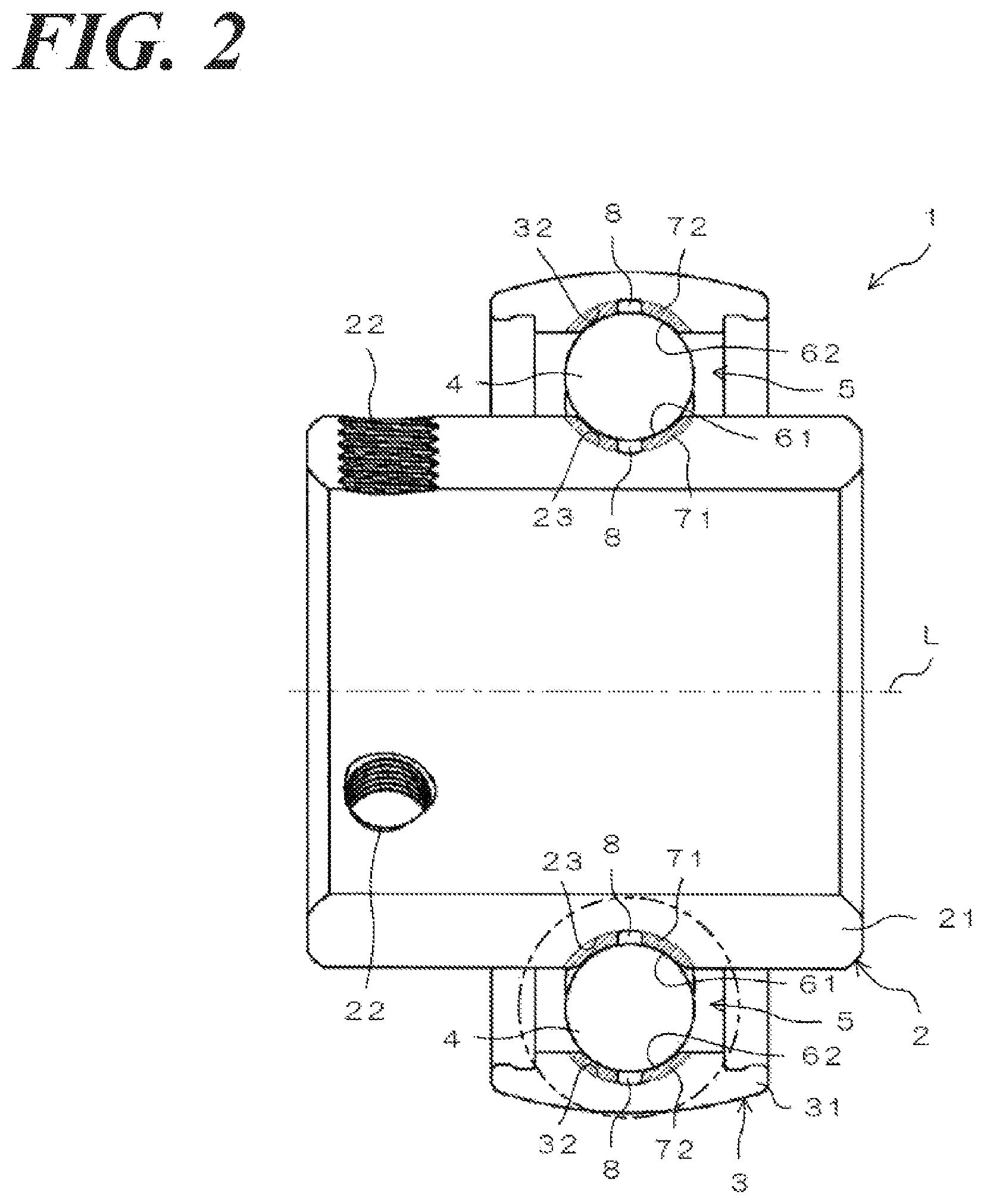 Patent US11773904 Figure 2 – Ball bearing and method for manufacturing same