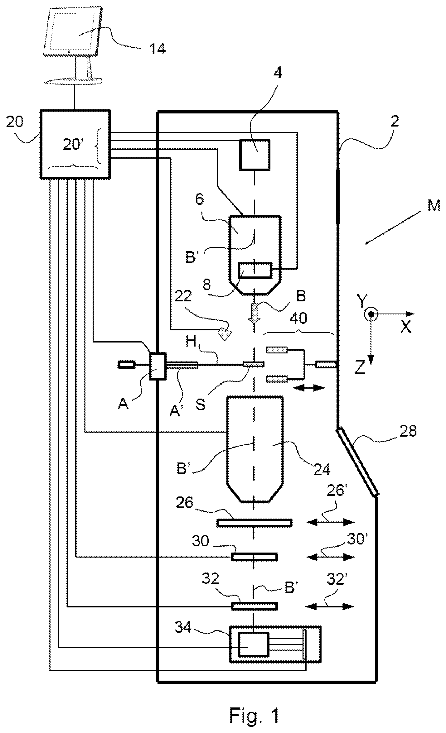 Patent US11773905 Figure 1 – Axial alignment assembly, and charged particle microscope comprising such an alignment assembly