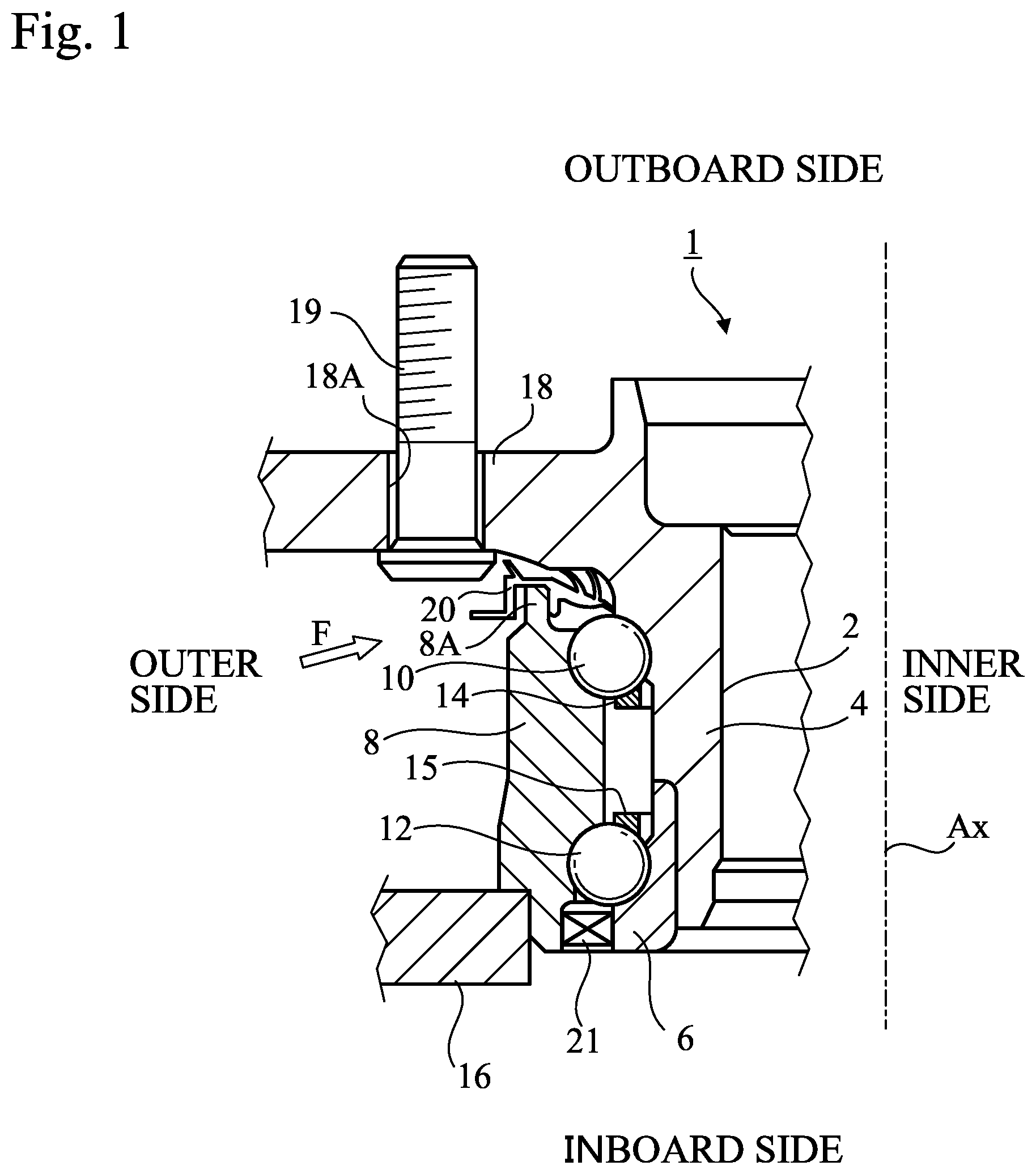 Patent US11773906 Figure 1 – Sealing device and sealing structure