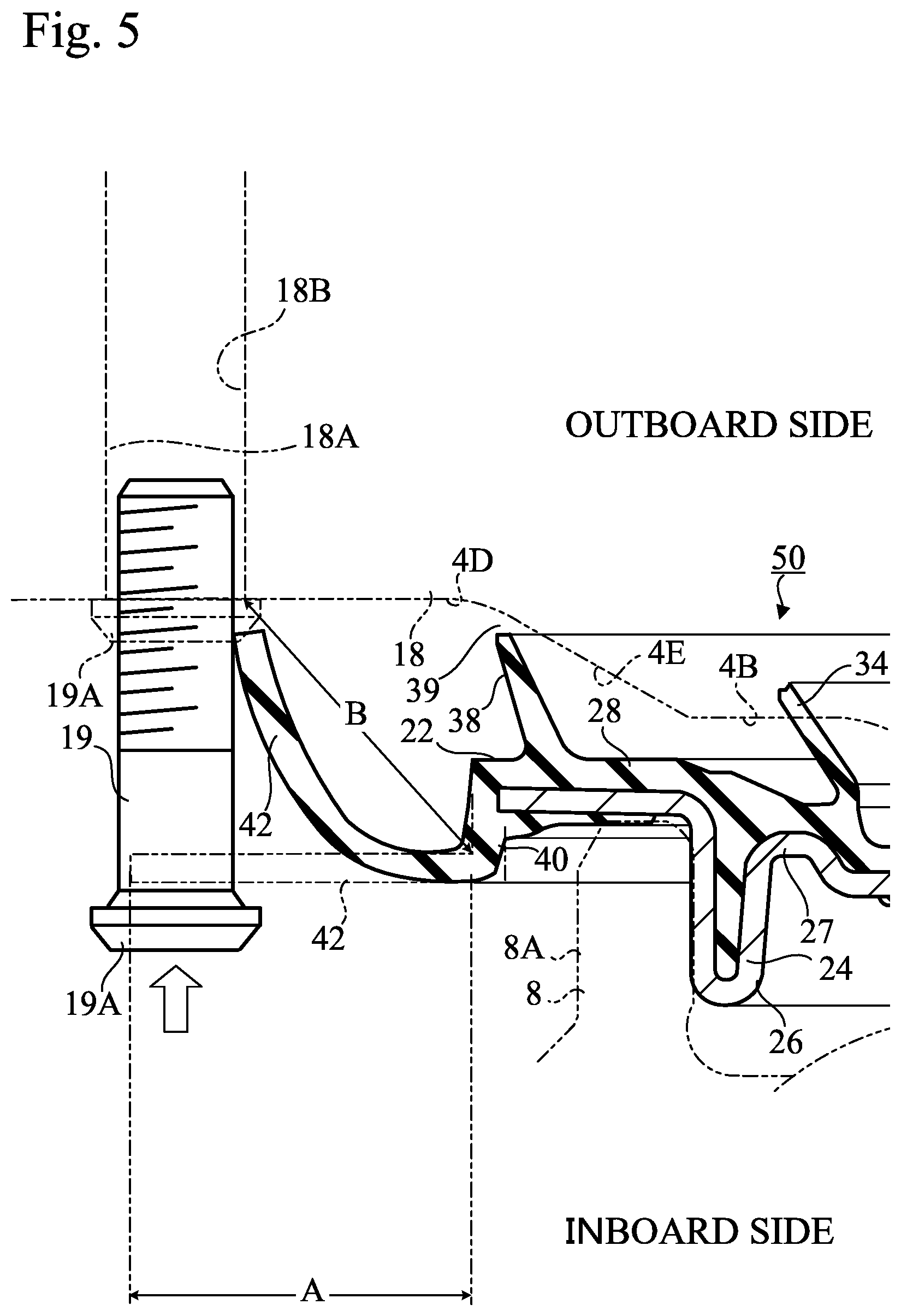 Patent US11773906 Figure 5 – Sealing device and sealing structure