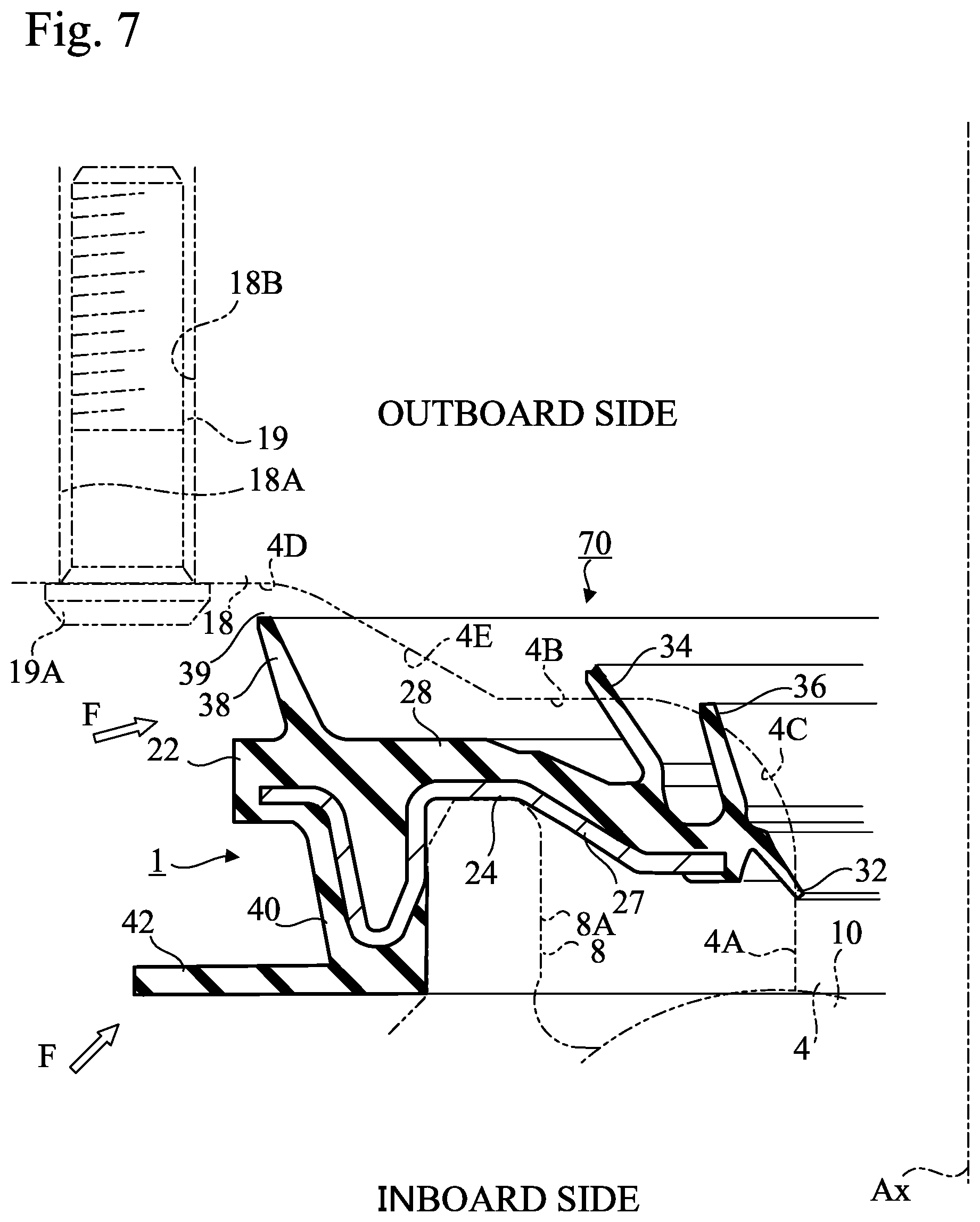 Patent US11773906 Figure 7 – Sealing device and sealing structure