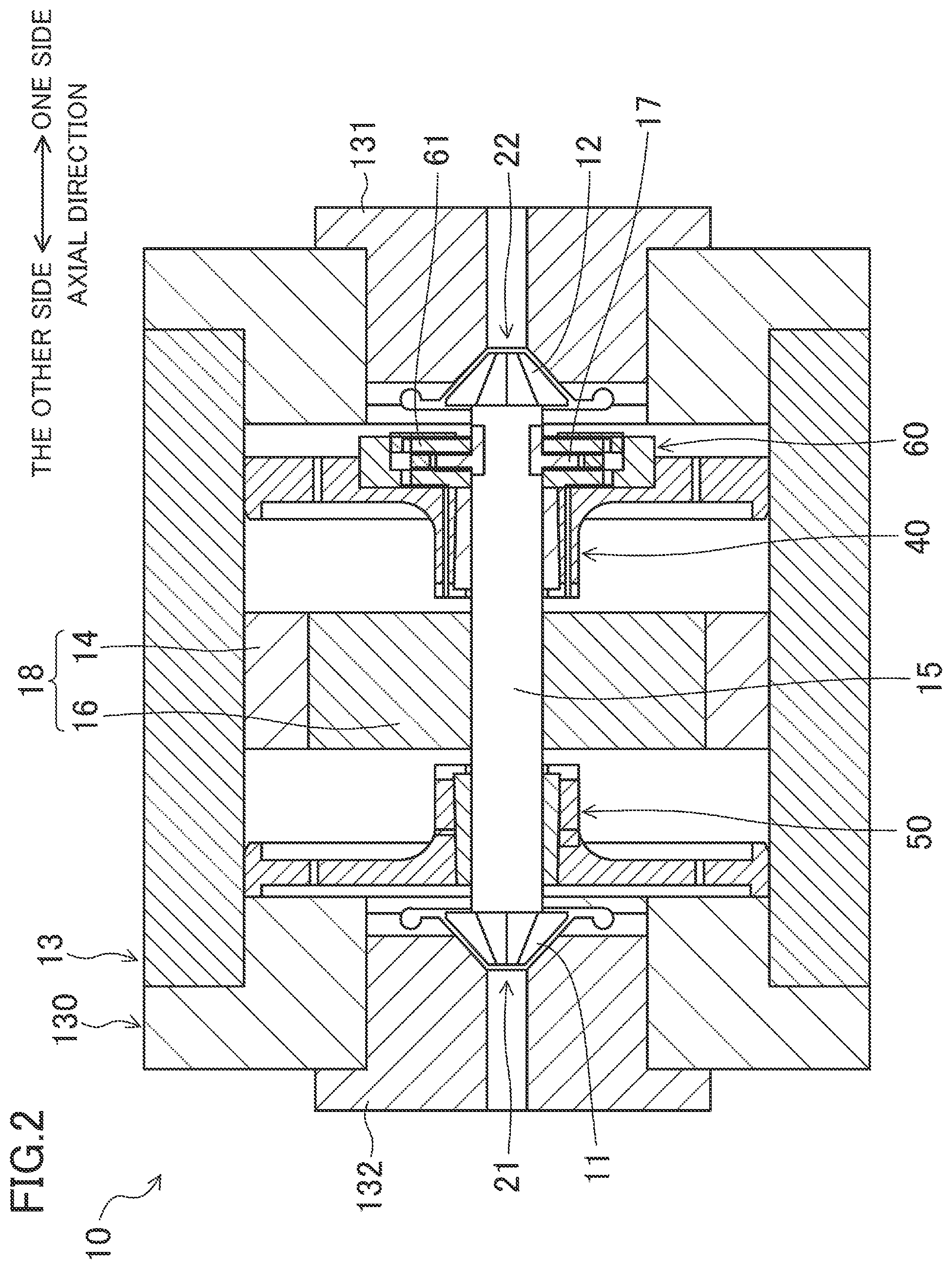 Patent US11773907 Figure 2 – Thrust gas bearing, centrifugal compressor equipped with same, and refrigeration apparatus equipped with same