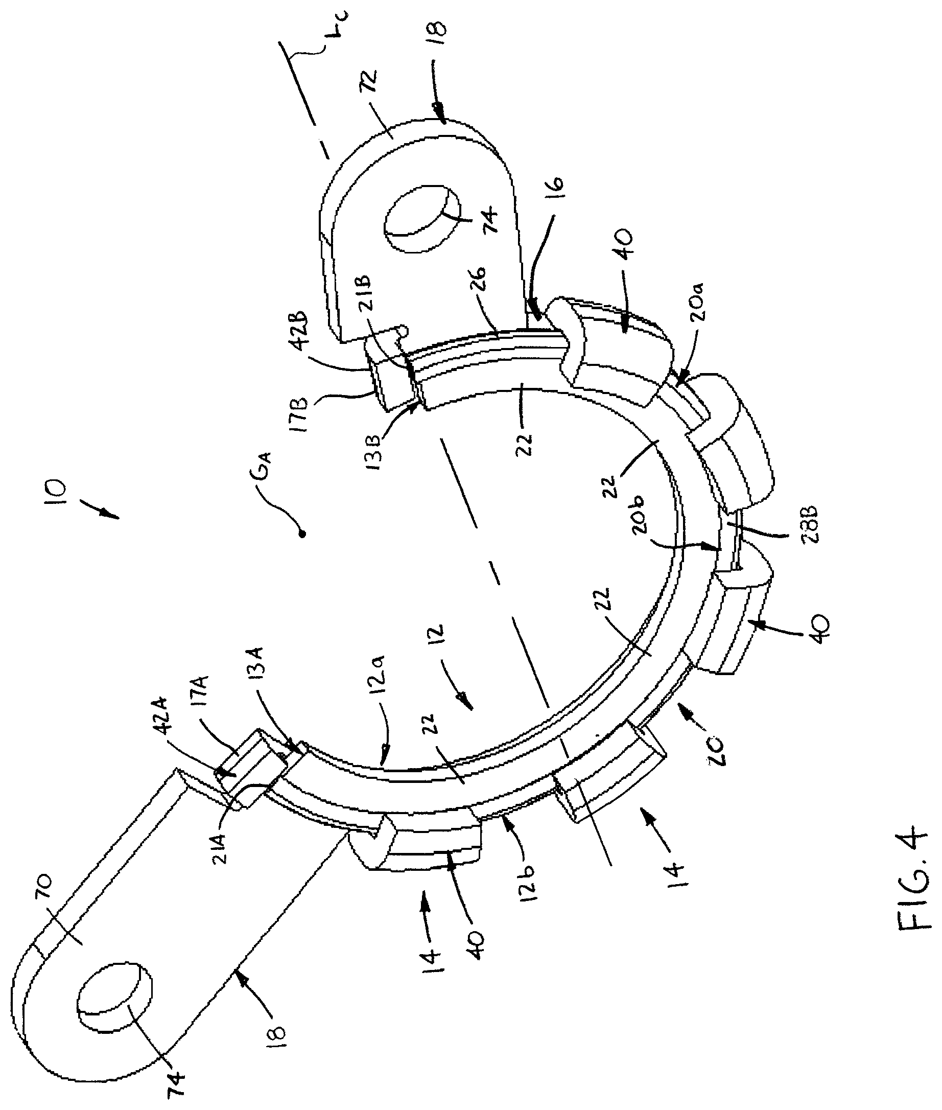 Patent US11773908 Figure 4 – Arcuate electrically conductive assembly for bearings