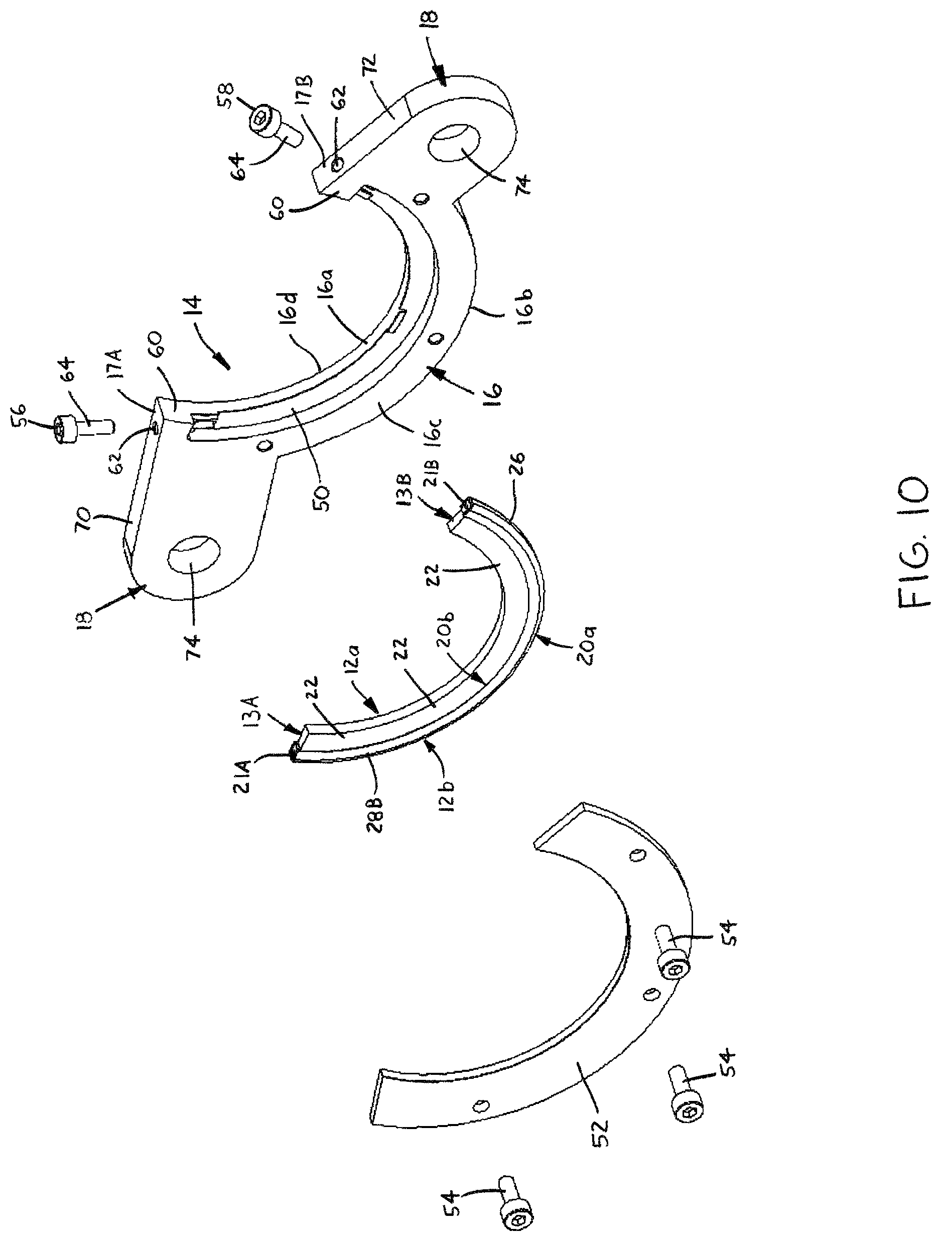 Patent US11773908 Figure 10 – Arcuate electrically conductive assembly for bearings