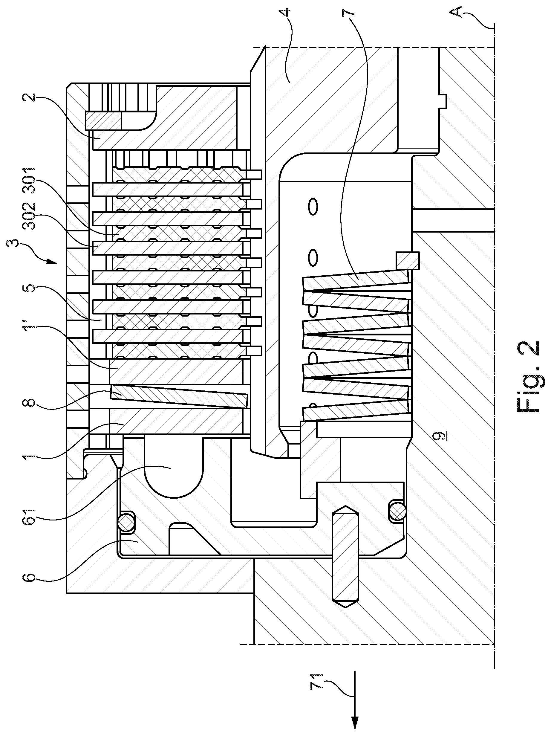 Patent US11773914 Figure 2 – Clutch assembly