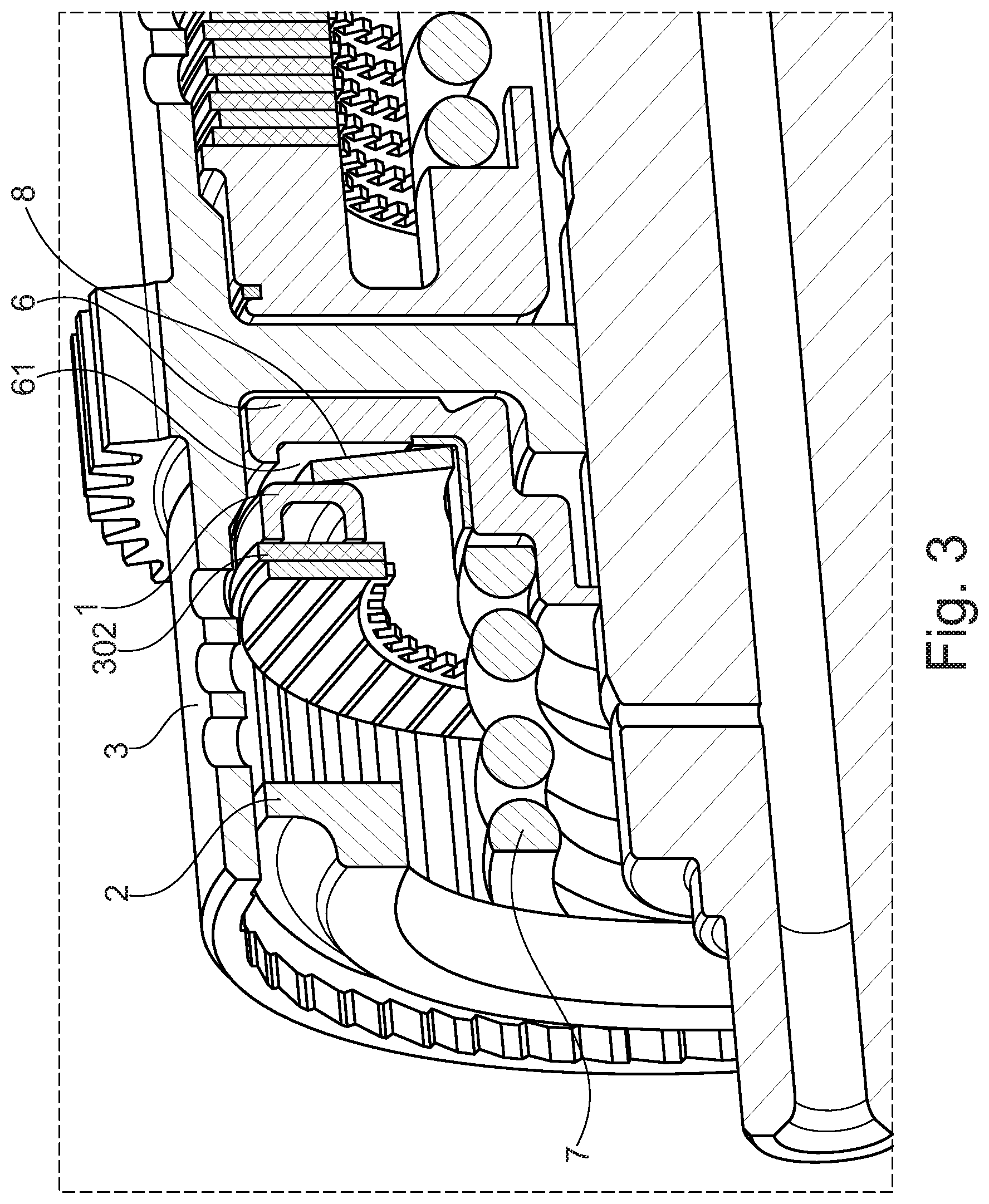 Patent US11773914 Figure 3 – Clutch assembly