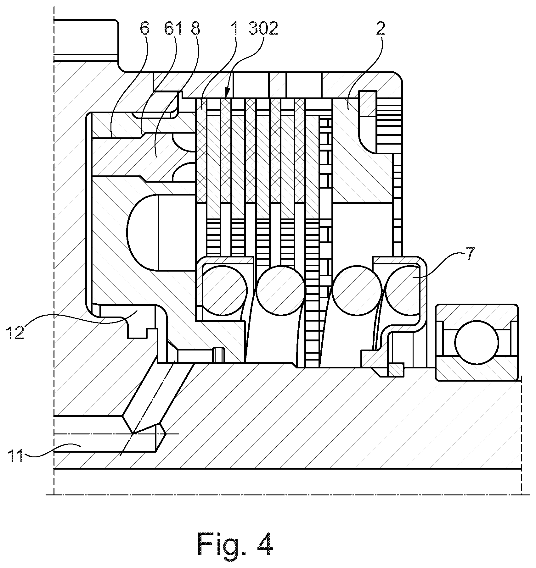 Patent US11773914 Figure 4 – Clutch assembly