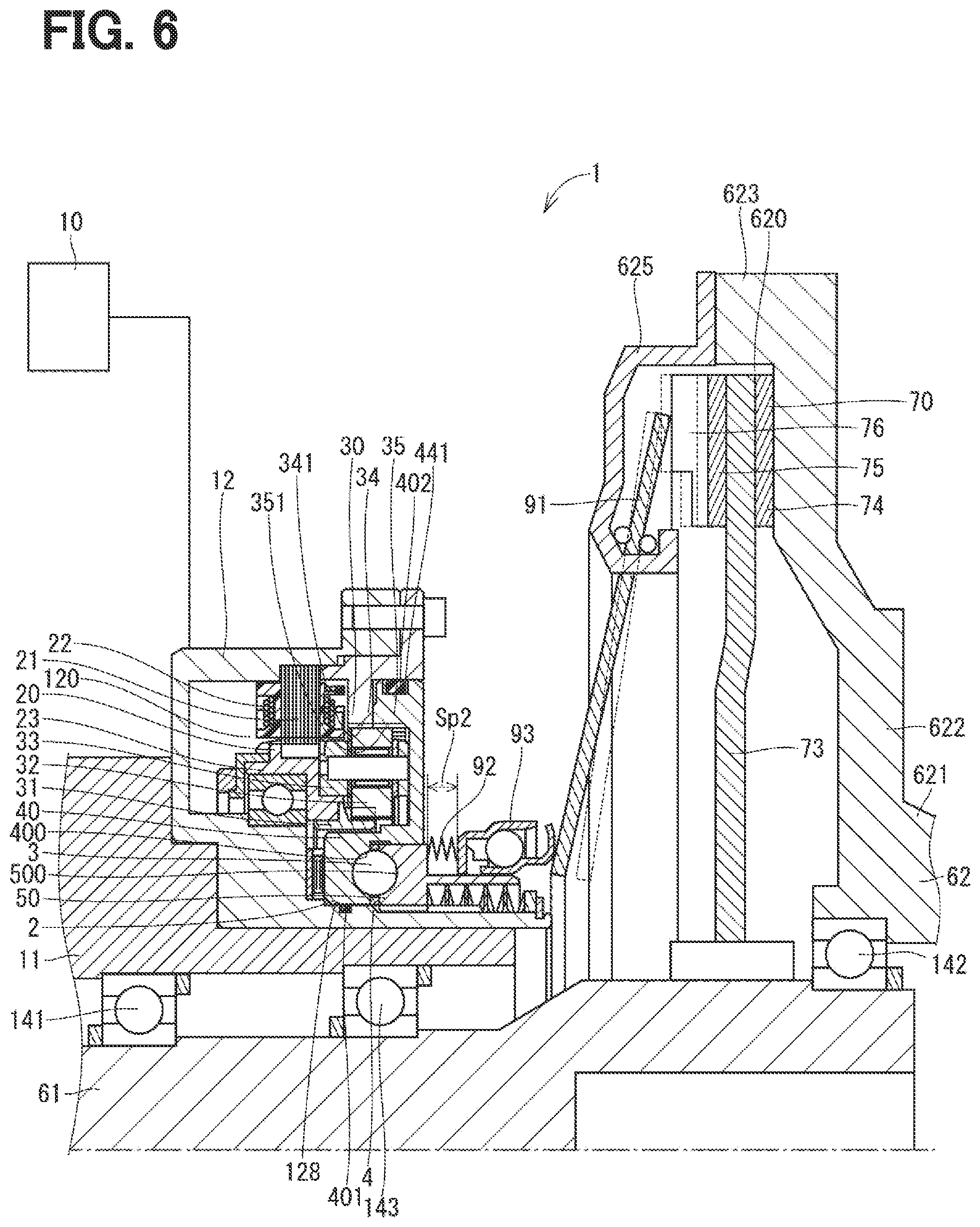 Patent US11773915 Figure 6 – Clutch device
