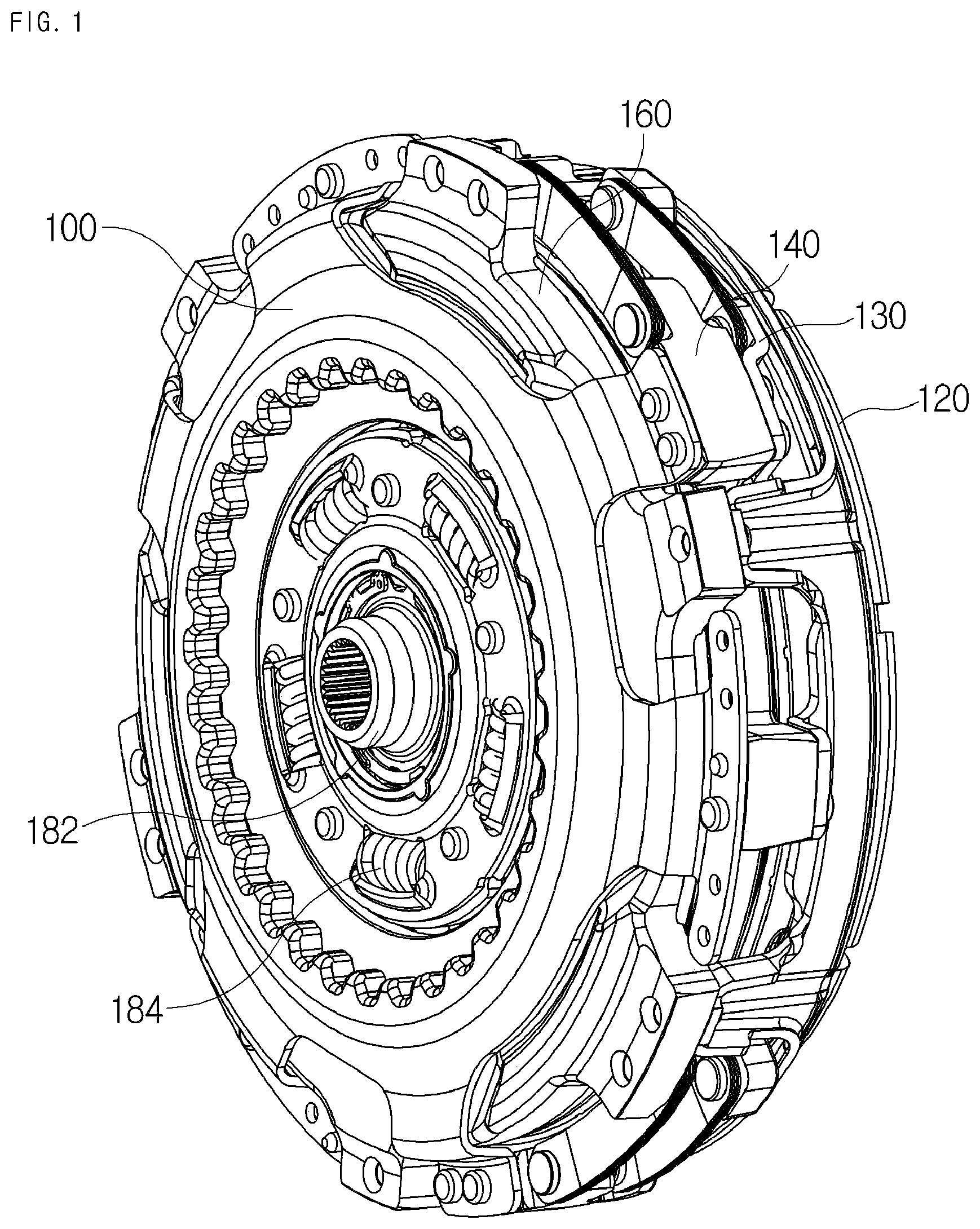 Patent US11773918 Figure 1 – Double clutch assembly