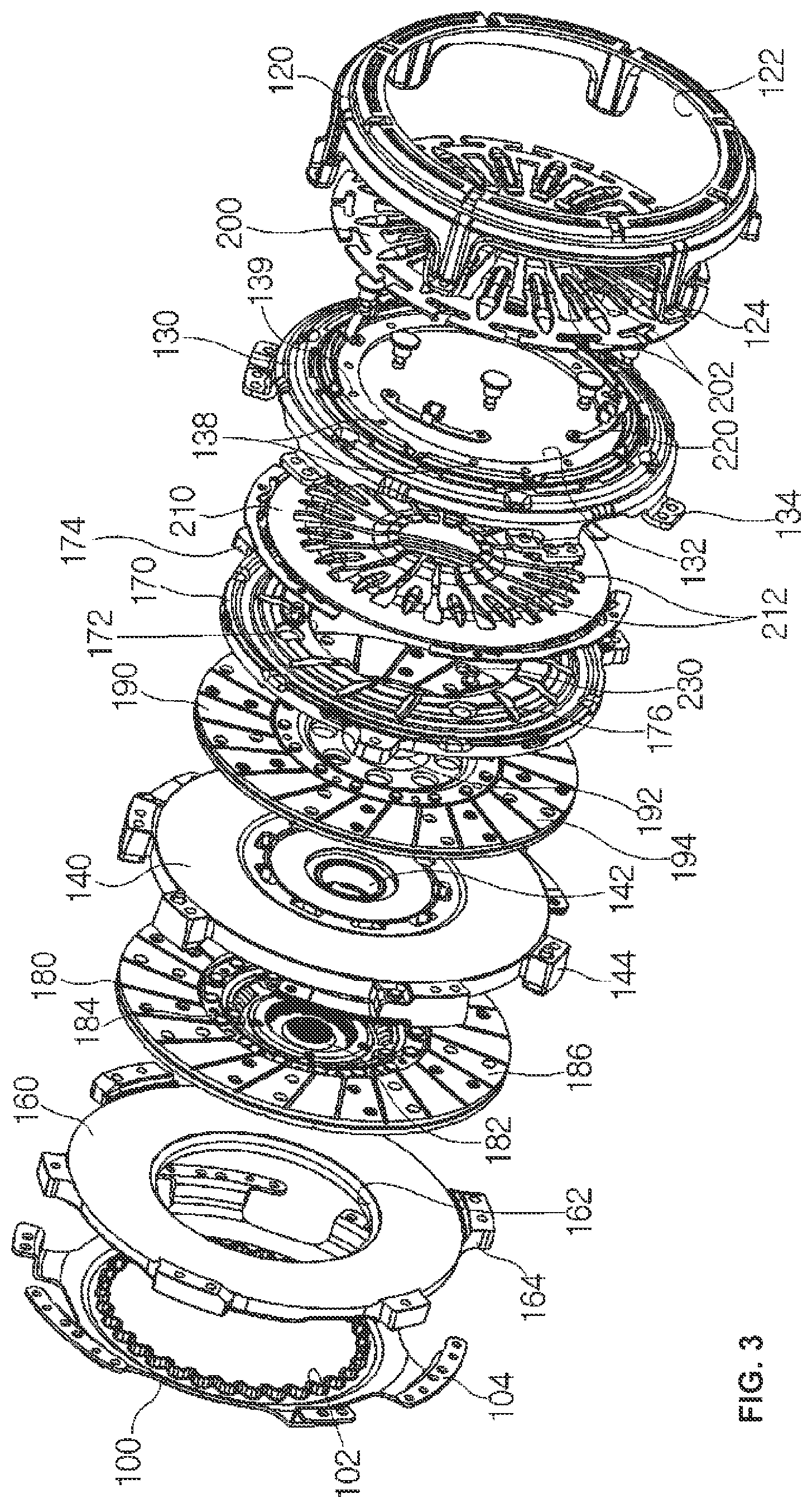 Patent US11773918 Figure 3 – Double clutch assembly