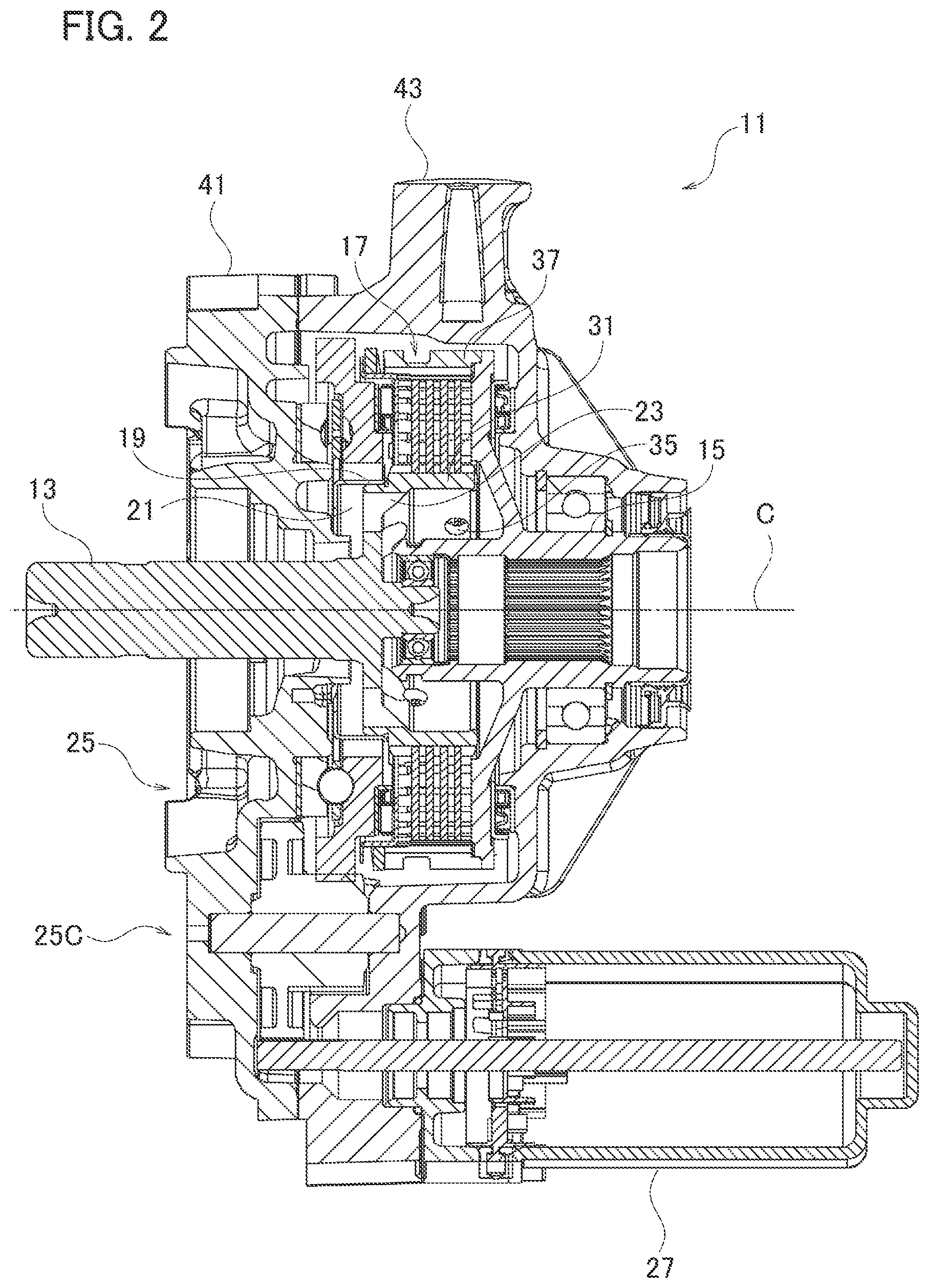 Patent US11773919 Figure 2 – Disconnectable coupling with lubrication control