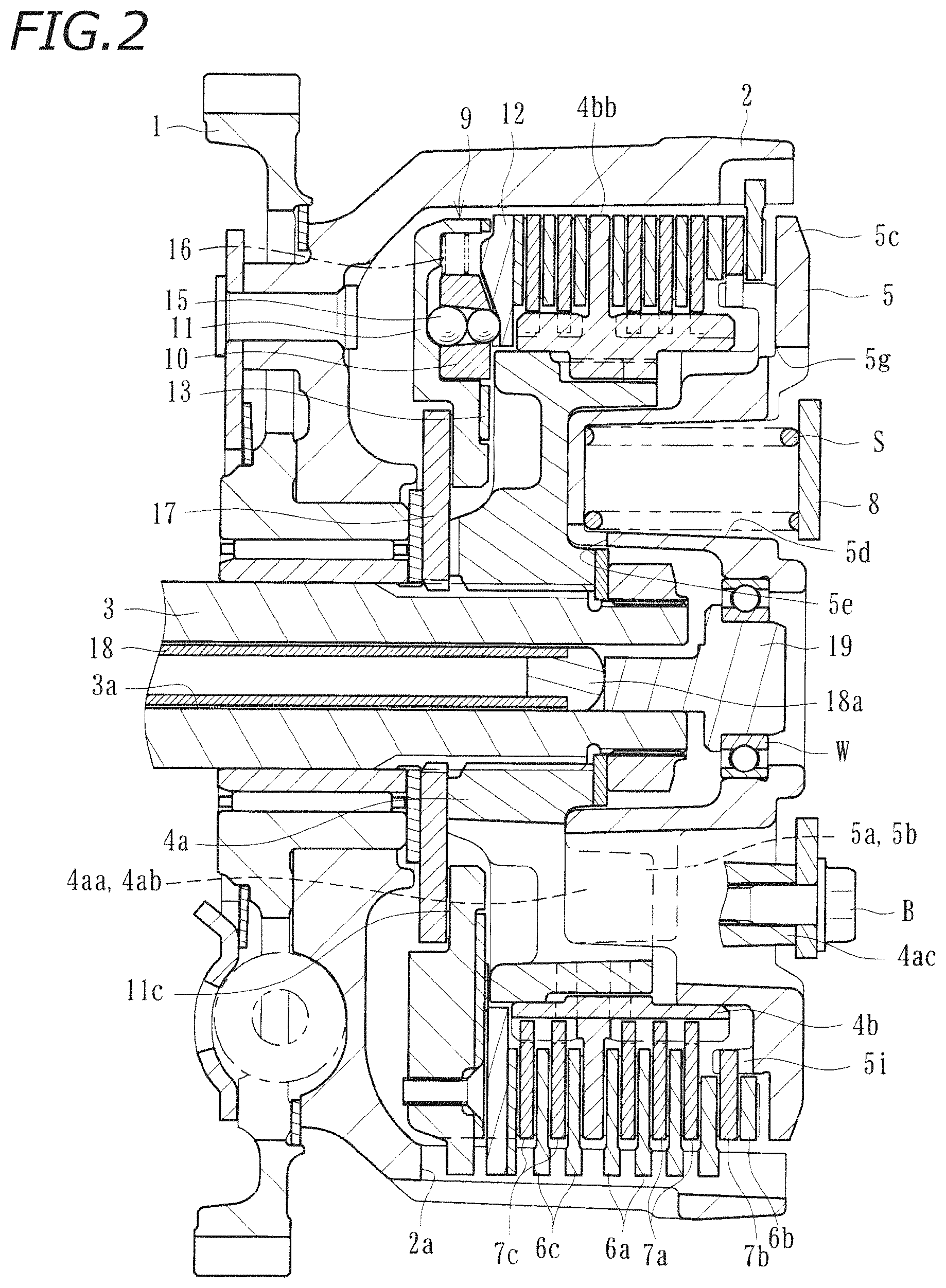 Patent US11773921 Figure 2 – Power transmission apparatus