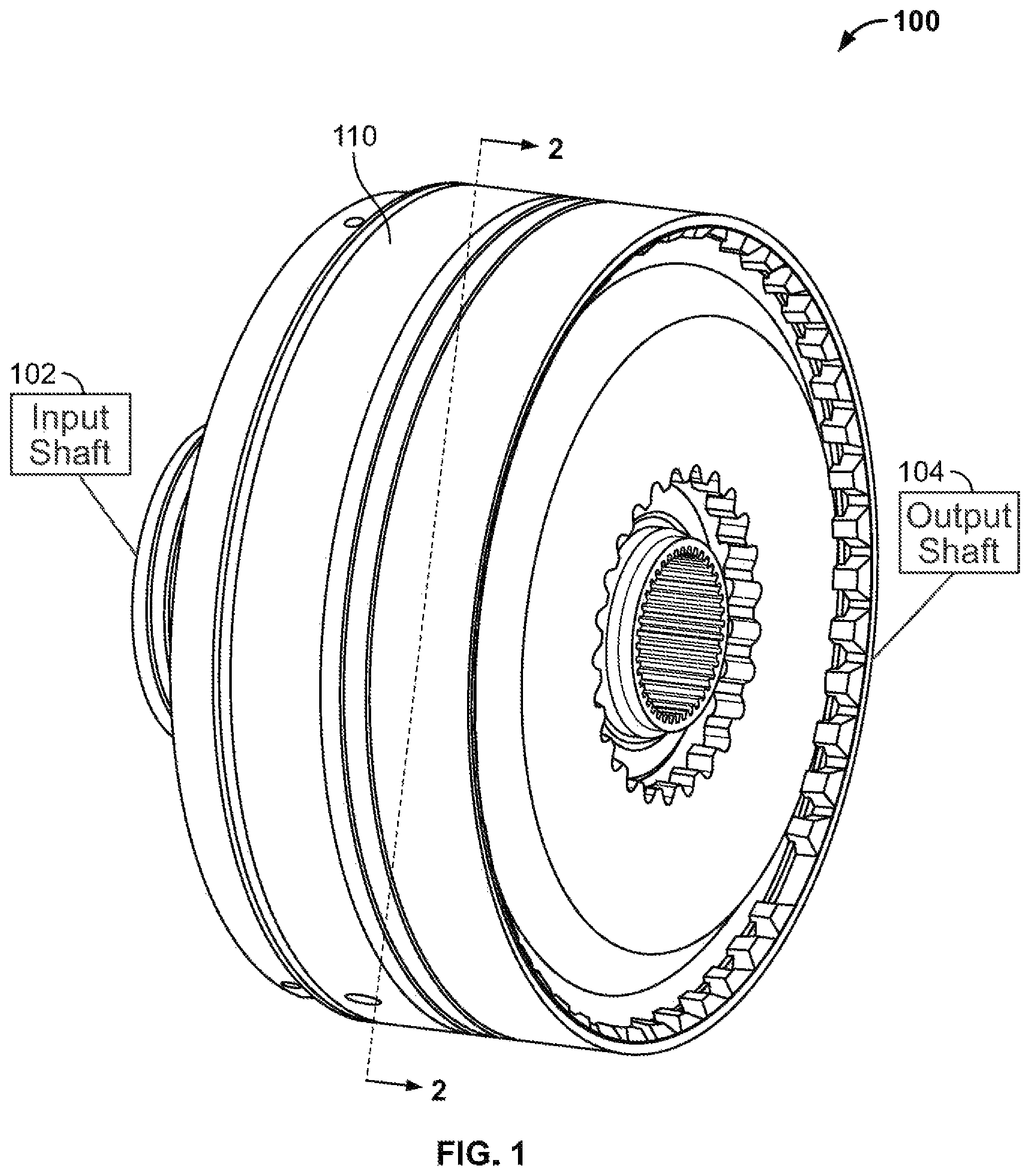 Patent US11773922 Figure 1 – Clutch assemblies with balance cavities formed by disc springs