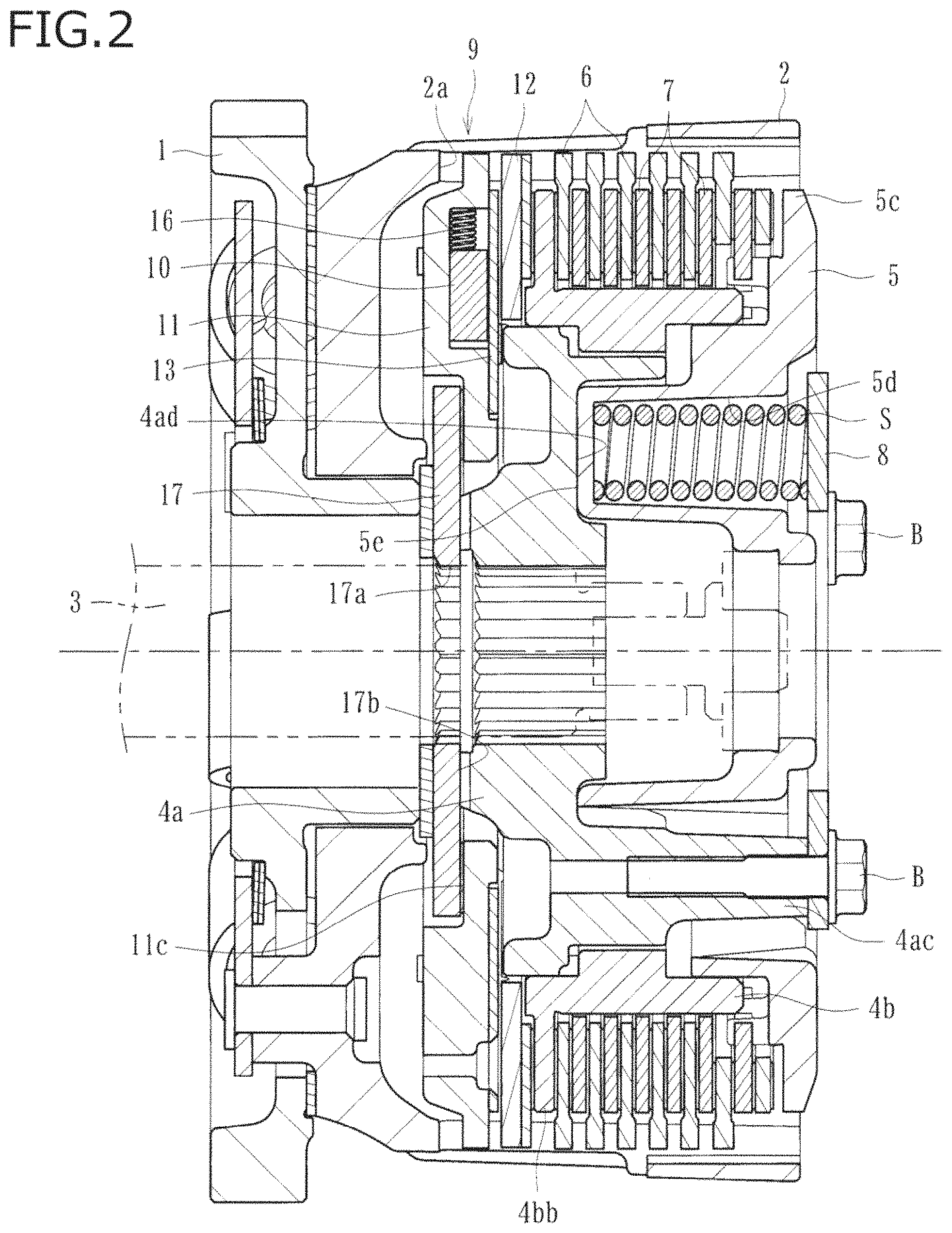 Patent US11773923 Figure 2 – Power transmission apparatus