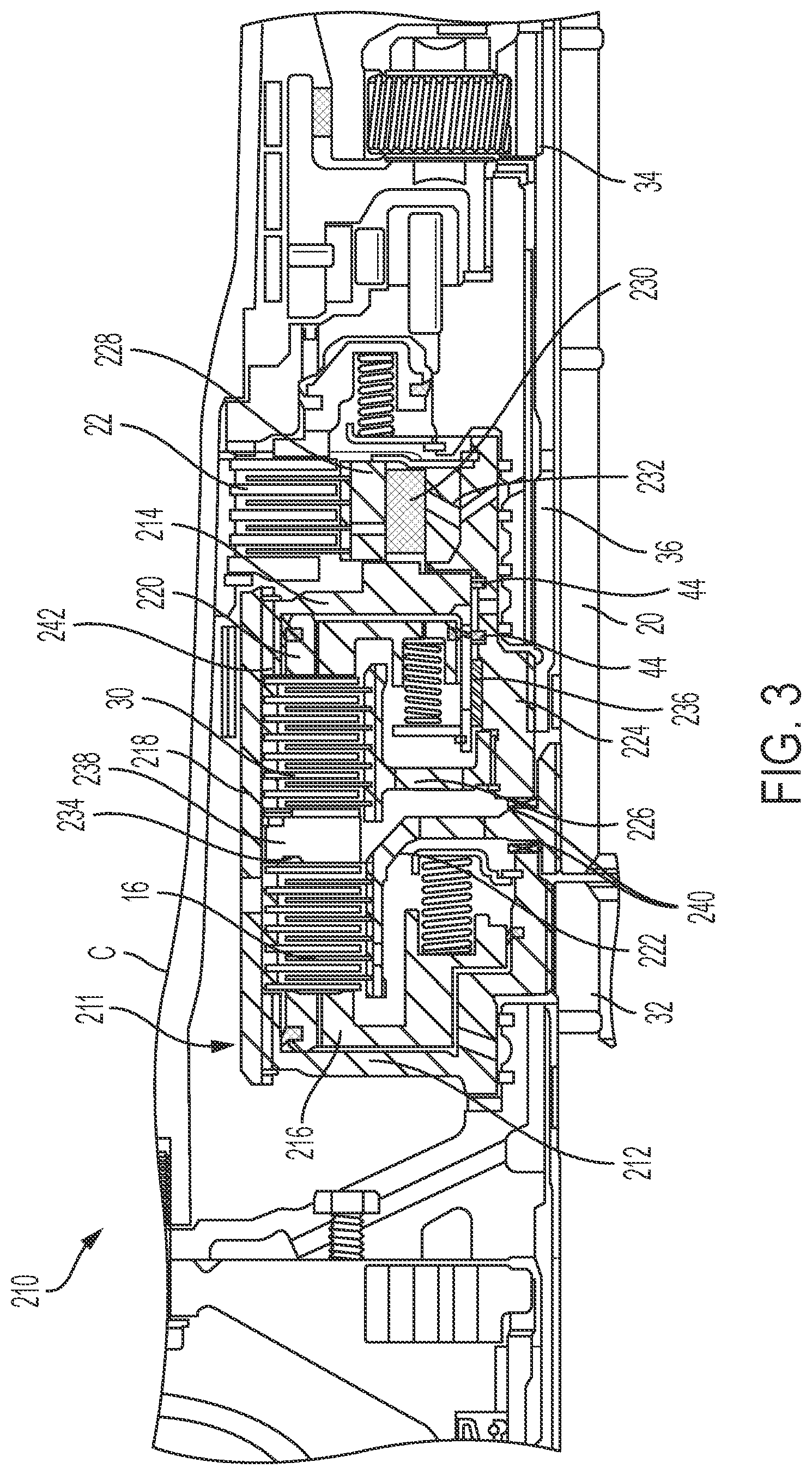 Patent US11773925 Figure 3 – Modified vehicle transmission