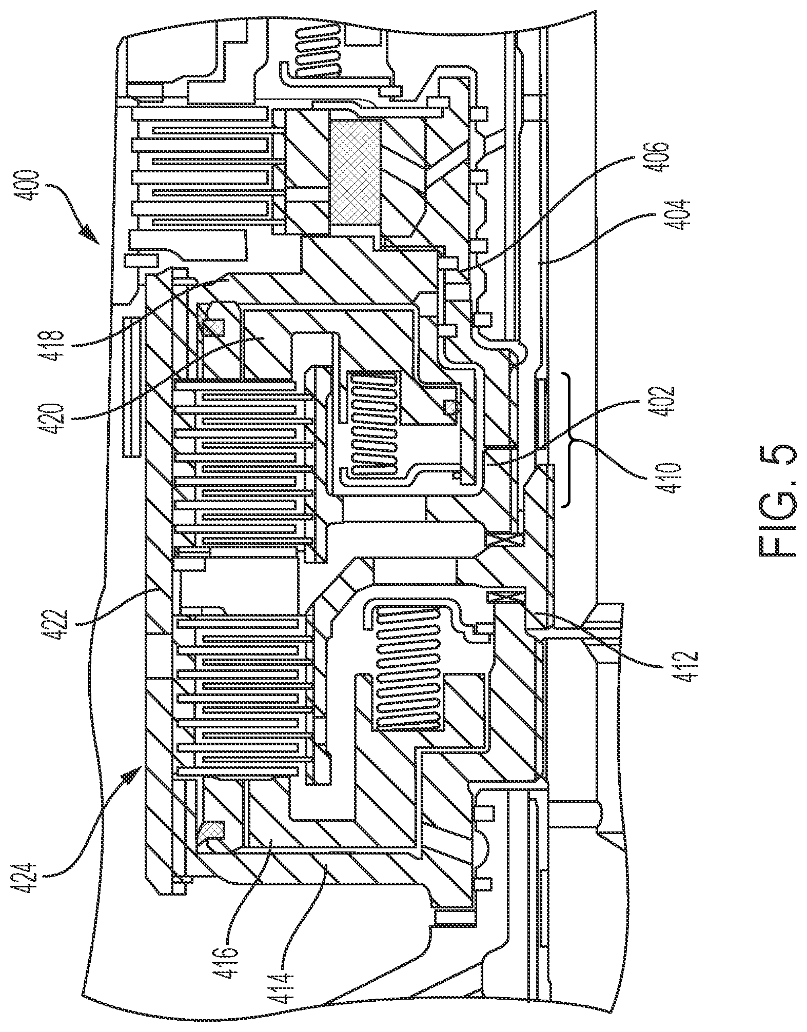 Patent US11773925 Figure 5 – Modified vehicle transmission