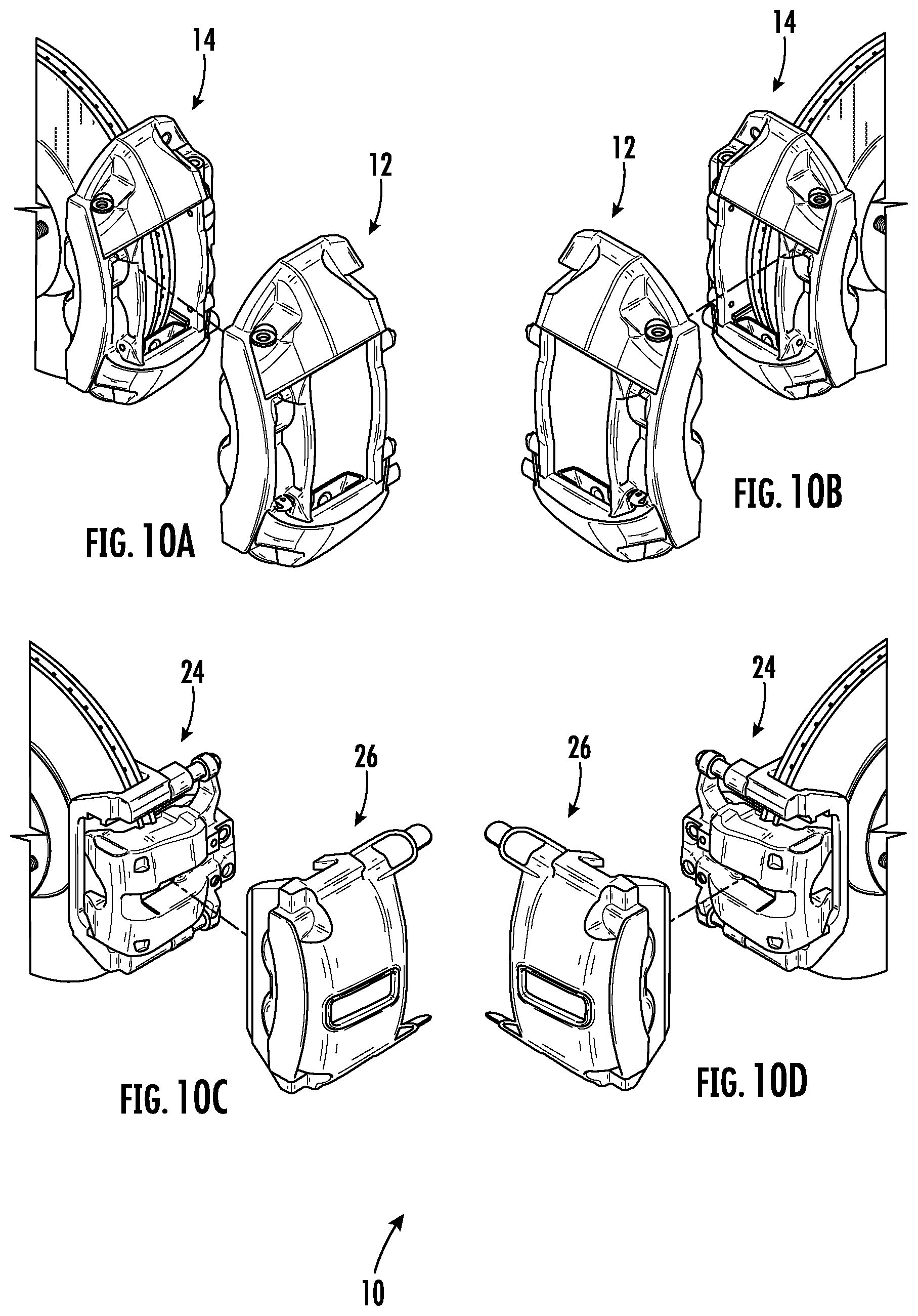 Patent US11773930 Figure 10 – Caliper specific decorative brake caliper cover set