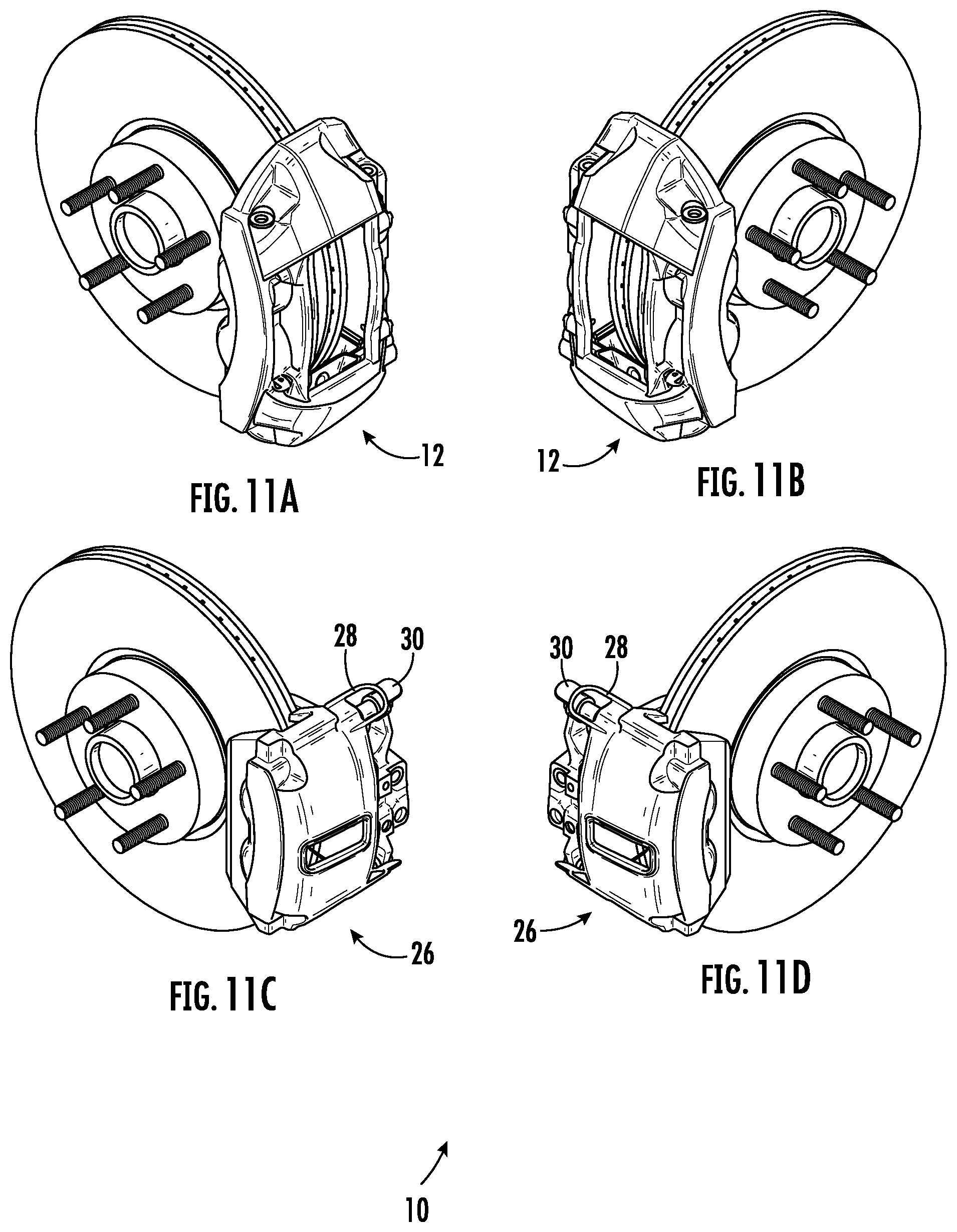 Patent US11773930 Figure 11 – Caliper specific decorative brake caliper cover set