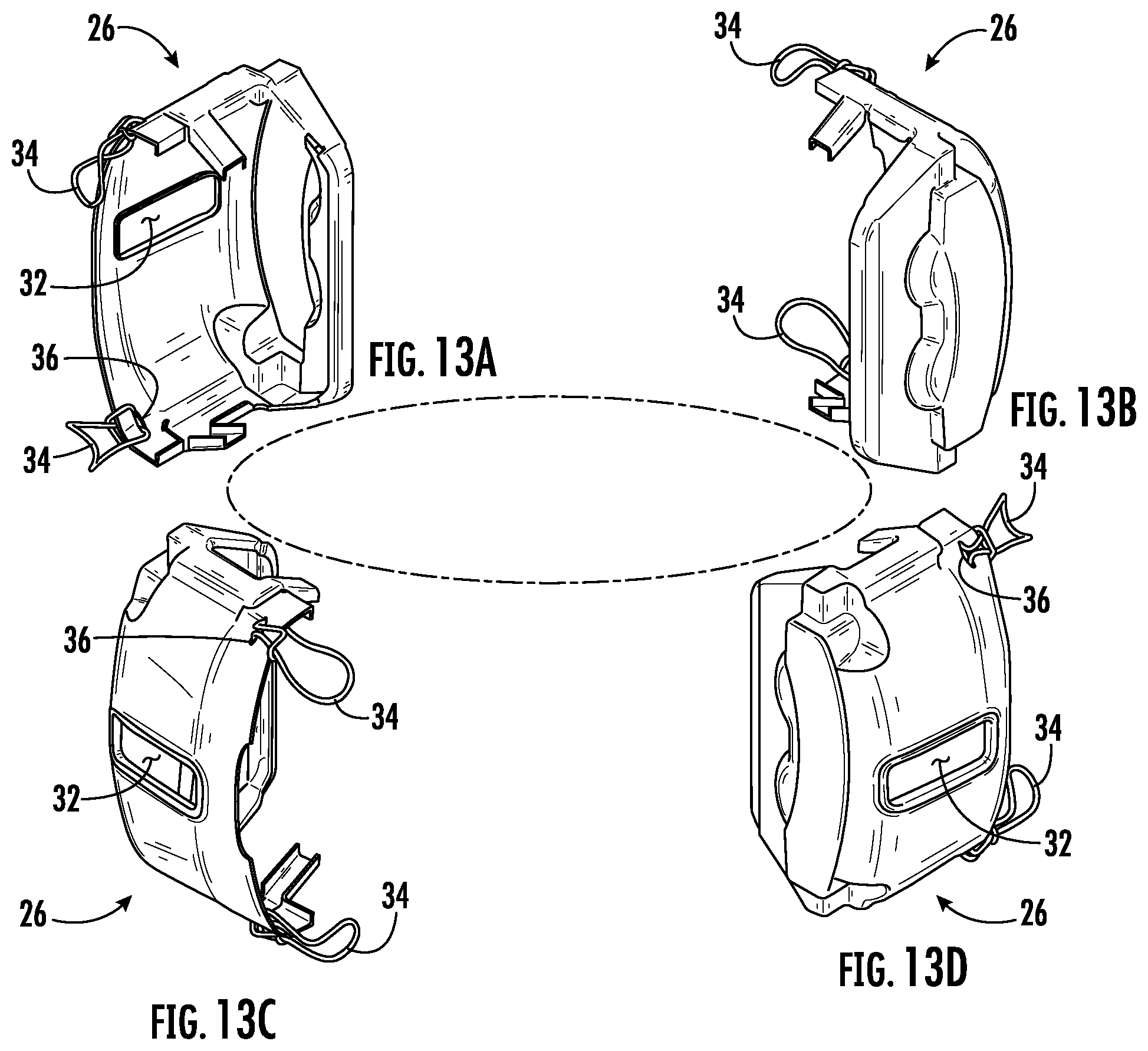 Patent US11773930 Figure 13 – Caliper specific decorative brake caliper cover set