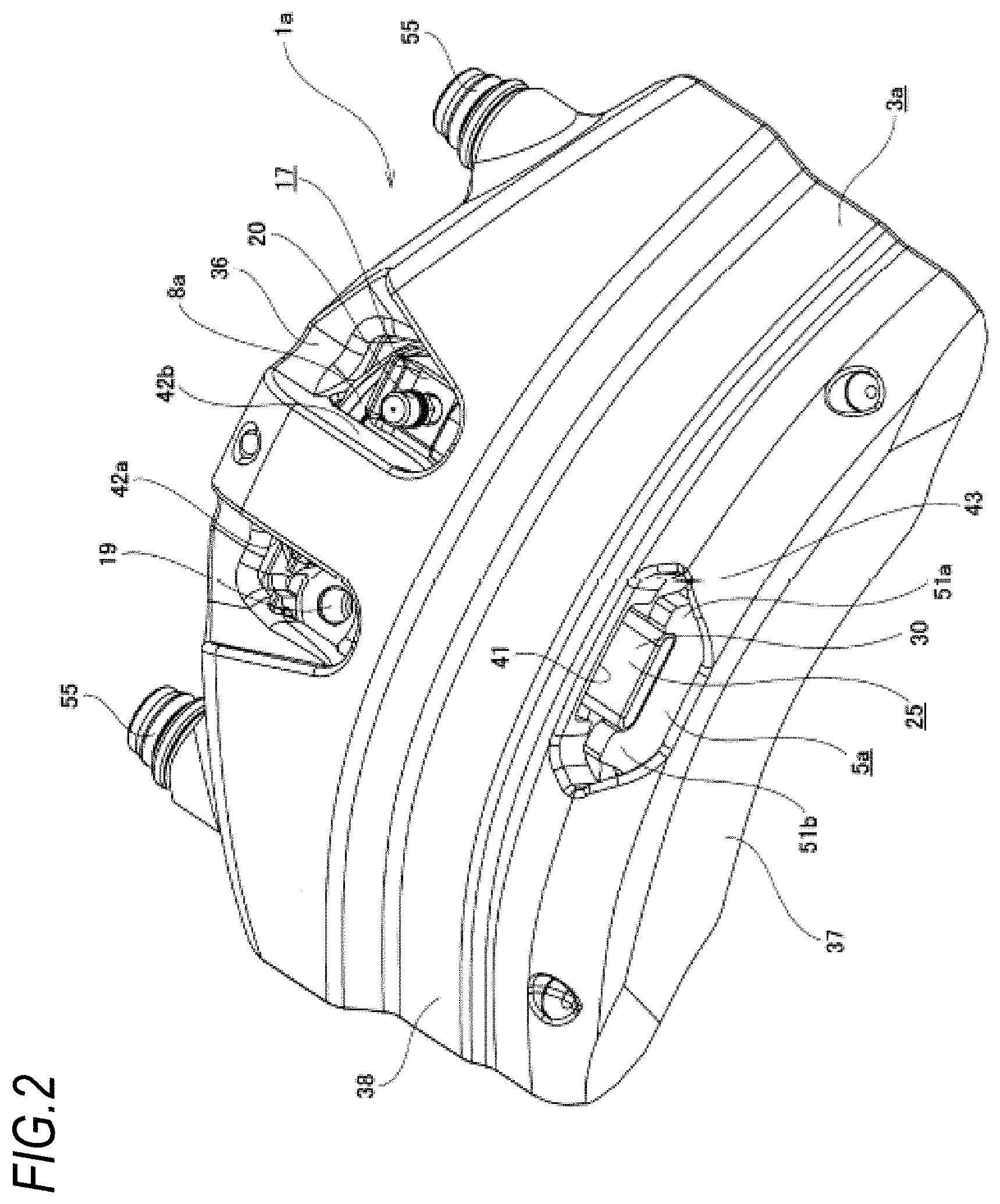 Patent US11773931 Figure 2 – Floating-type disc brake