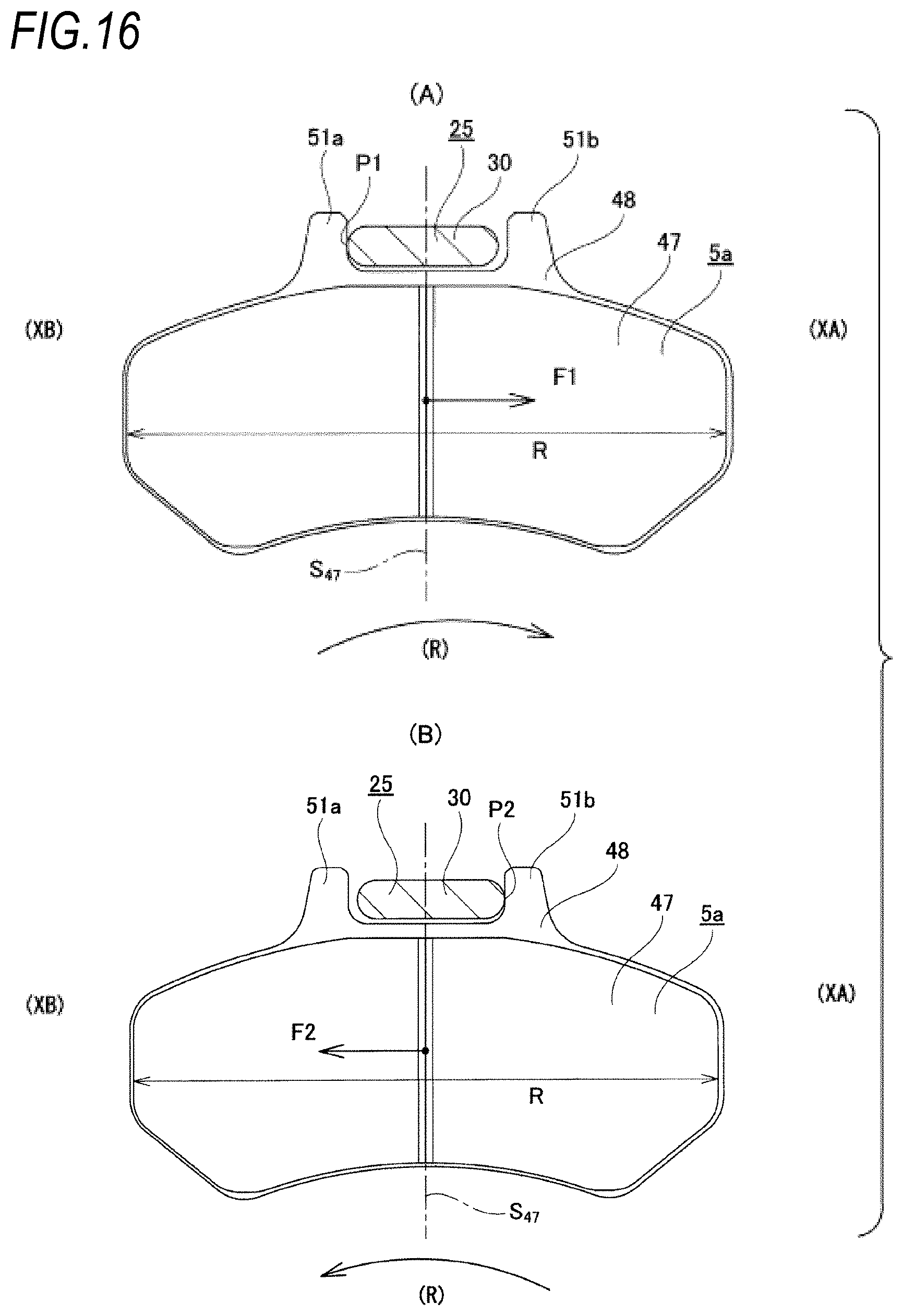 Patent US11773931 Figure 16 – Floating-type disc brake
