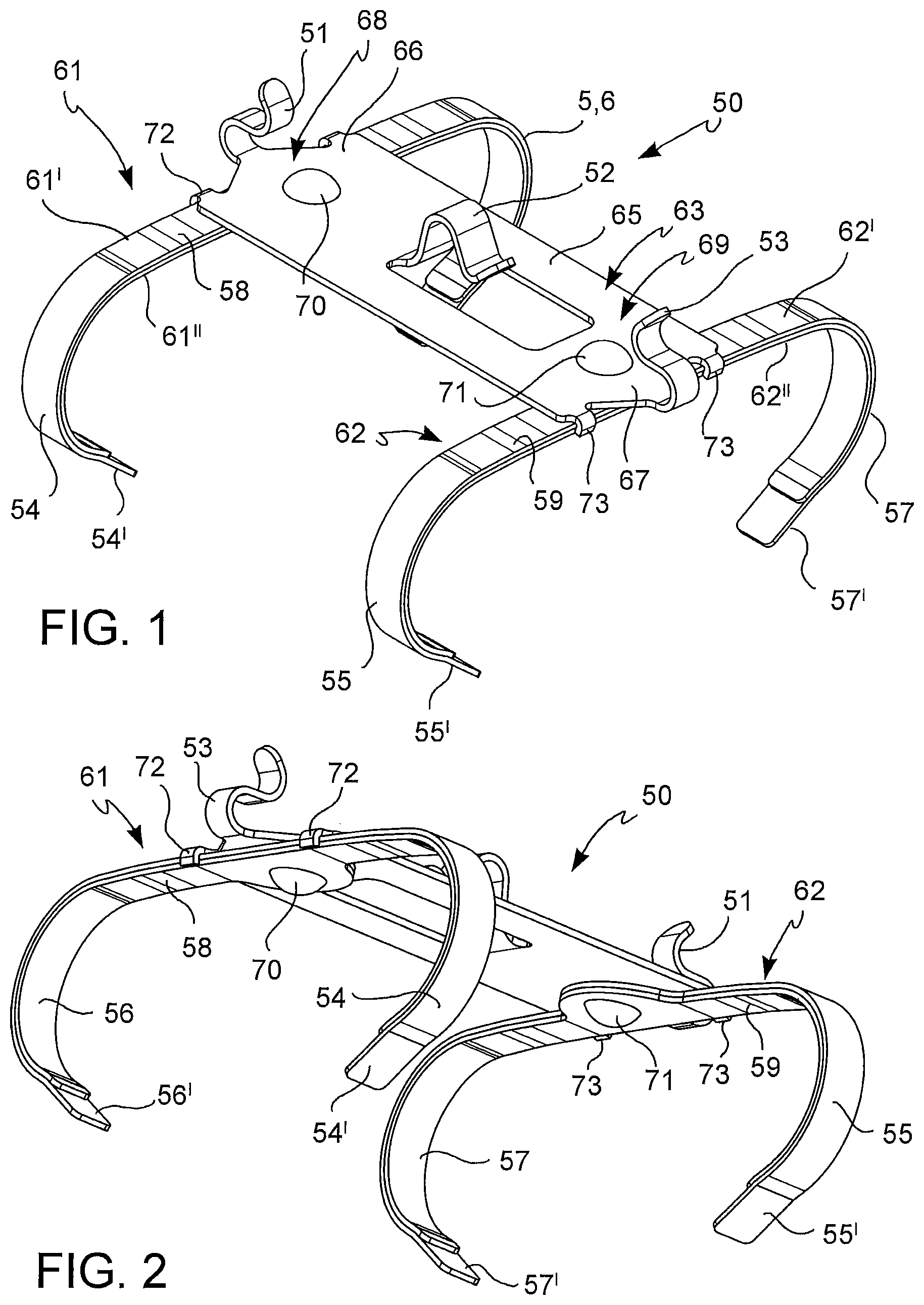Patent US11773932 Figure 1 – Pad return spring for a disc brake caliper body