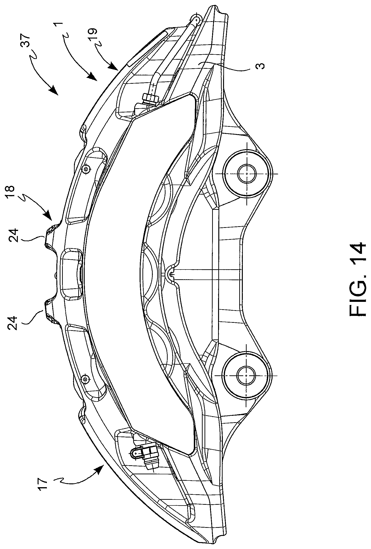 Patent US11773932 Figure 9 – Pad return spring for a disc brake caliper body