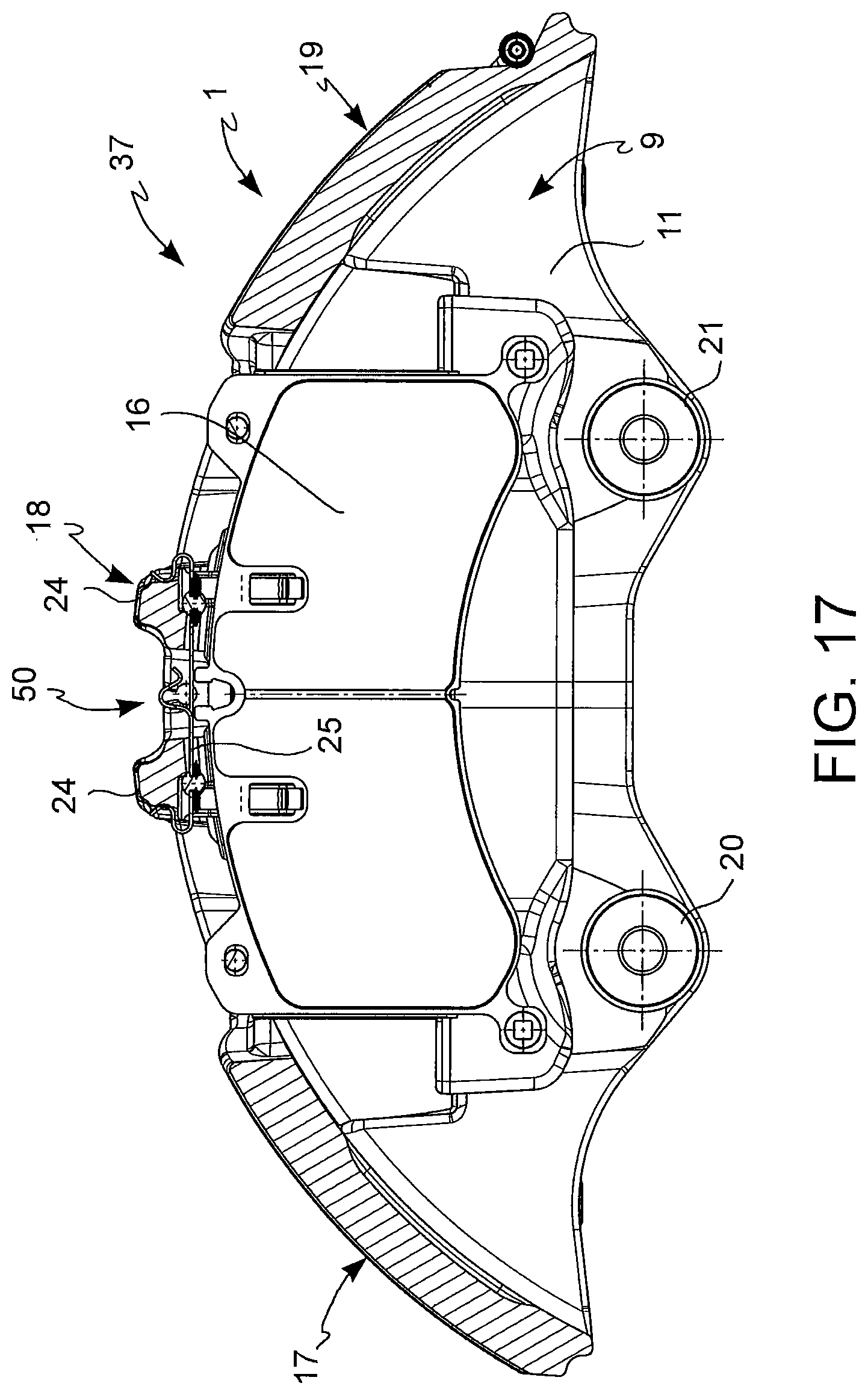 Patent US11773932 Figure 11 – Pad return spring for a disc brake caliper body
