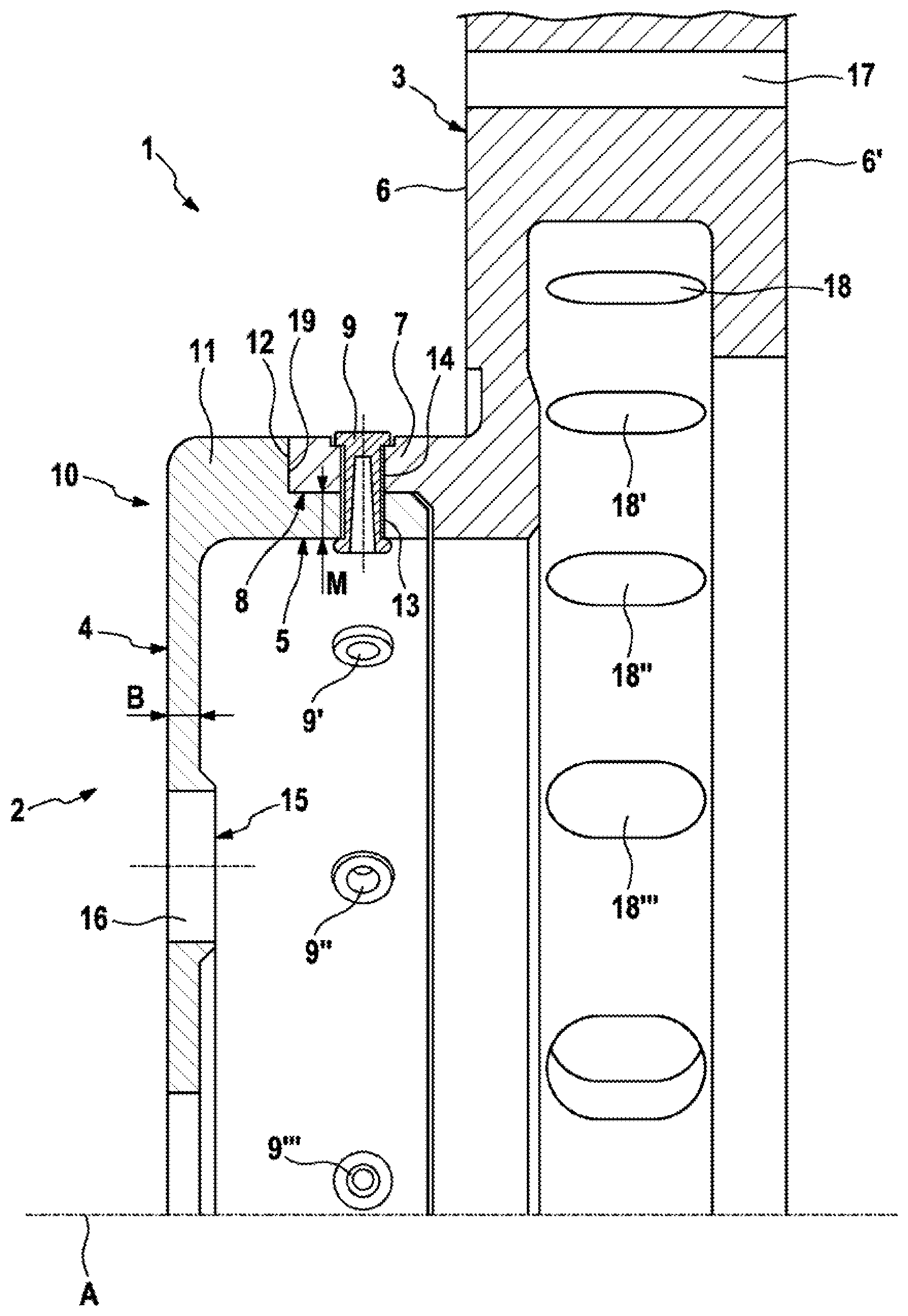 Patent US11773933 — Composite brake disc for a vehicle disc brake — Figure 1