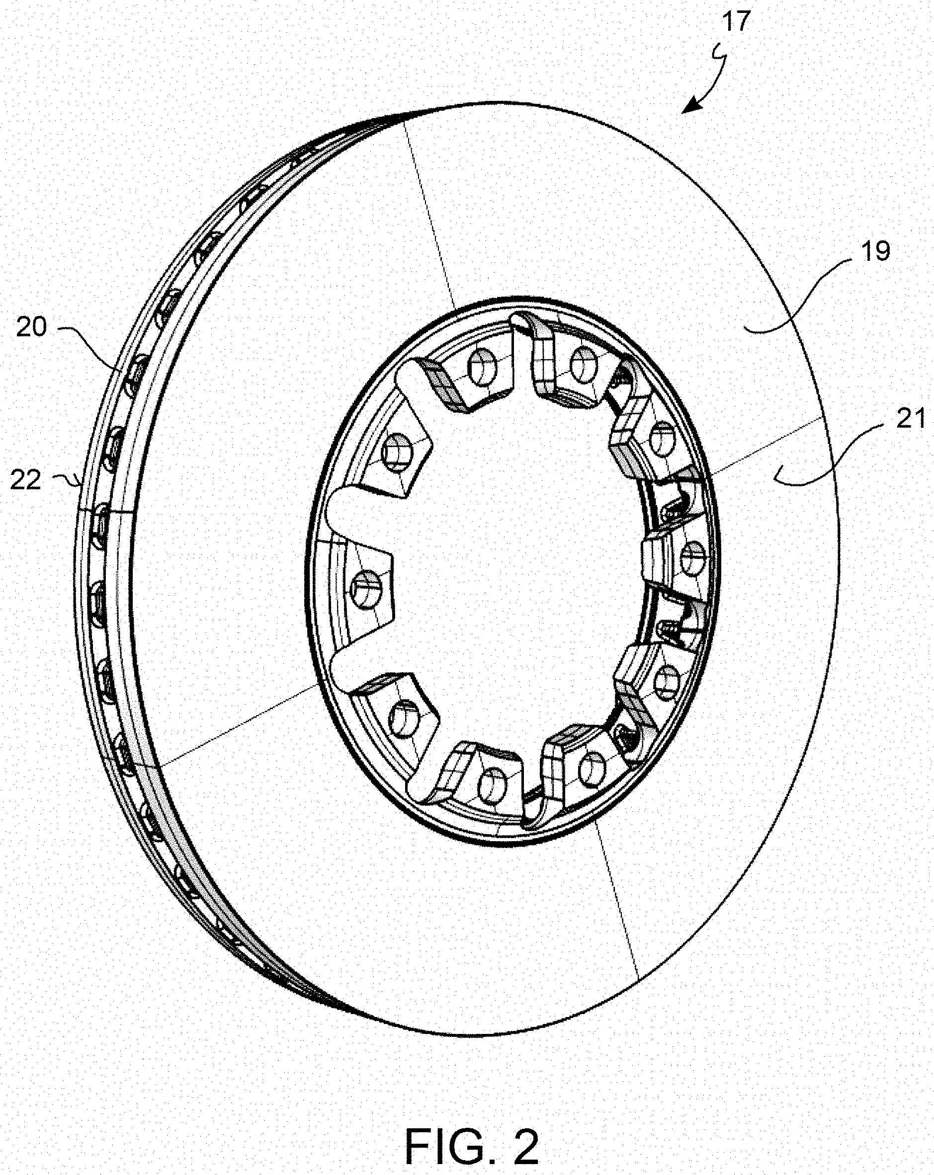 Patent US11773937 Figure 2 – Anti-lock sensor ring, disk brake band and assembly