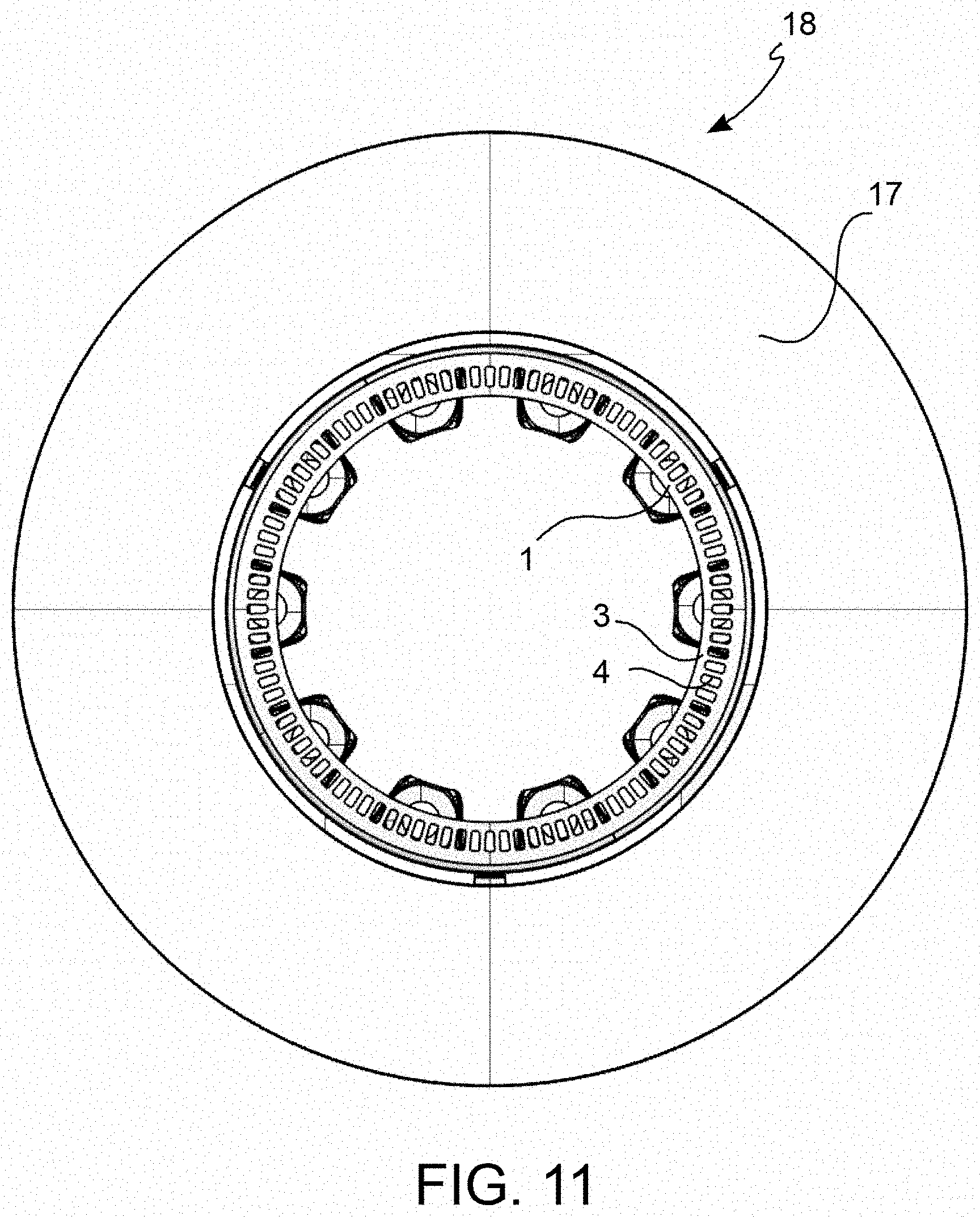 Patent US11773937 Figure 8 – Anti-lock sensor ring, disk brake band and assembly