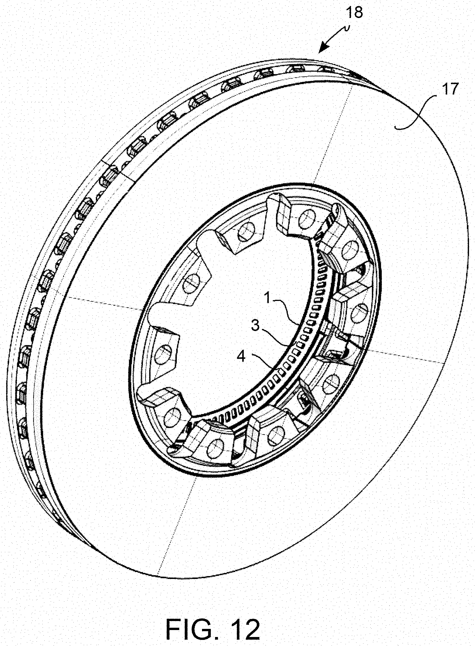 Patent US11773937 Figure 9 – Anti-lock sensor ring, disk brake band and assembly