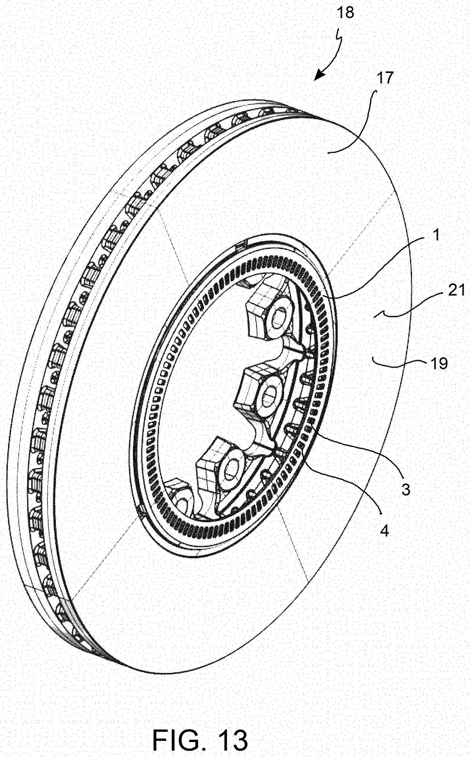 Patent US11773937 Figure 10 – Anti-lock sensor ring, disk brake band and assembly