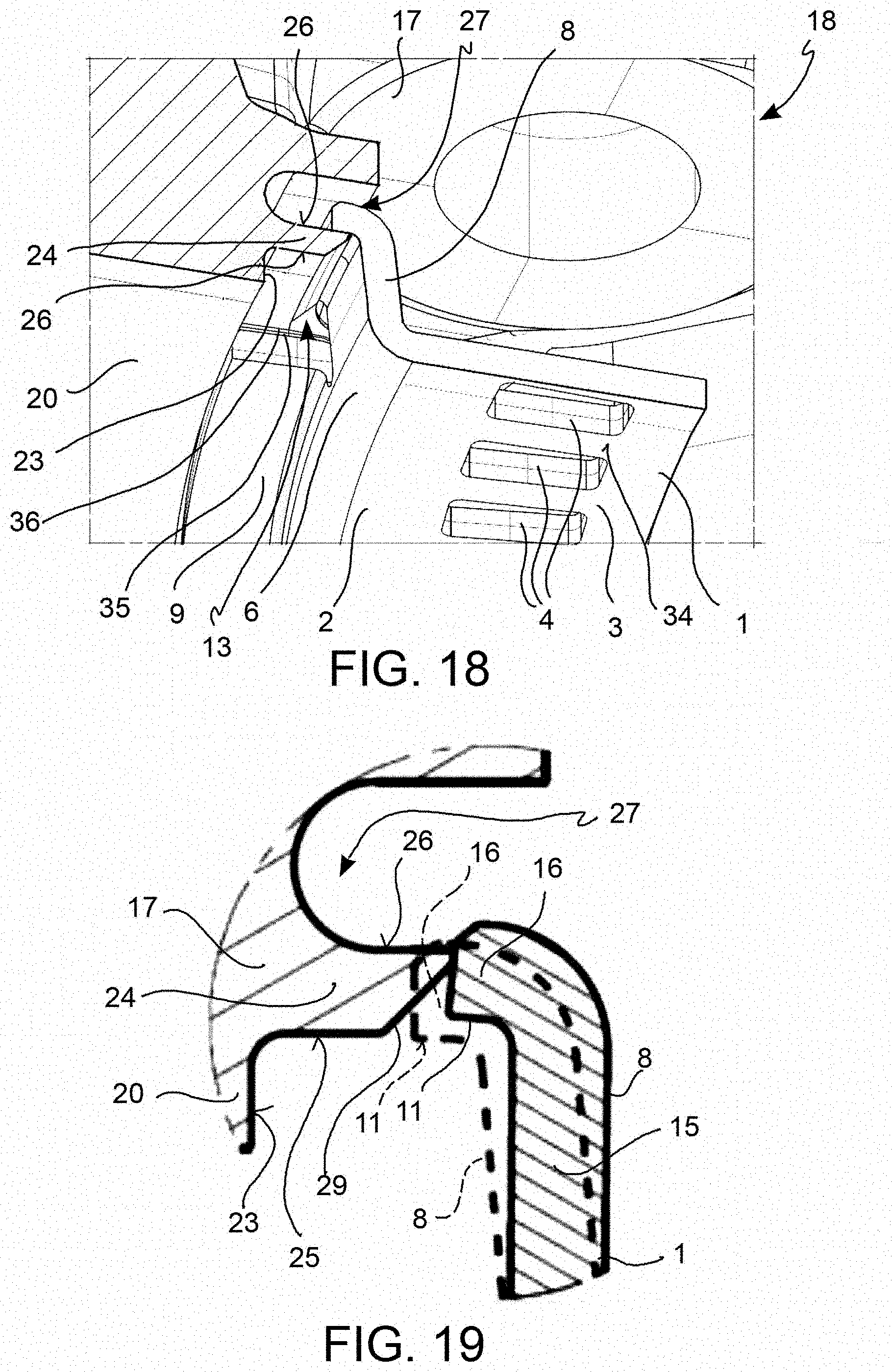 Patent US11773937 Figure 13 – Anti-lock sensor ring, disk brake band and assembly