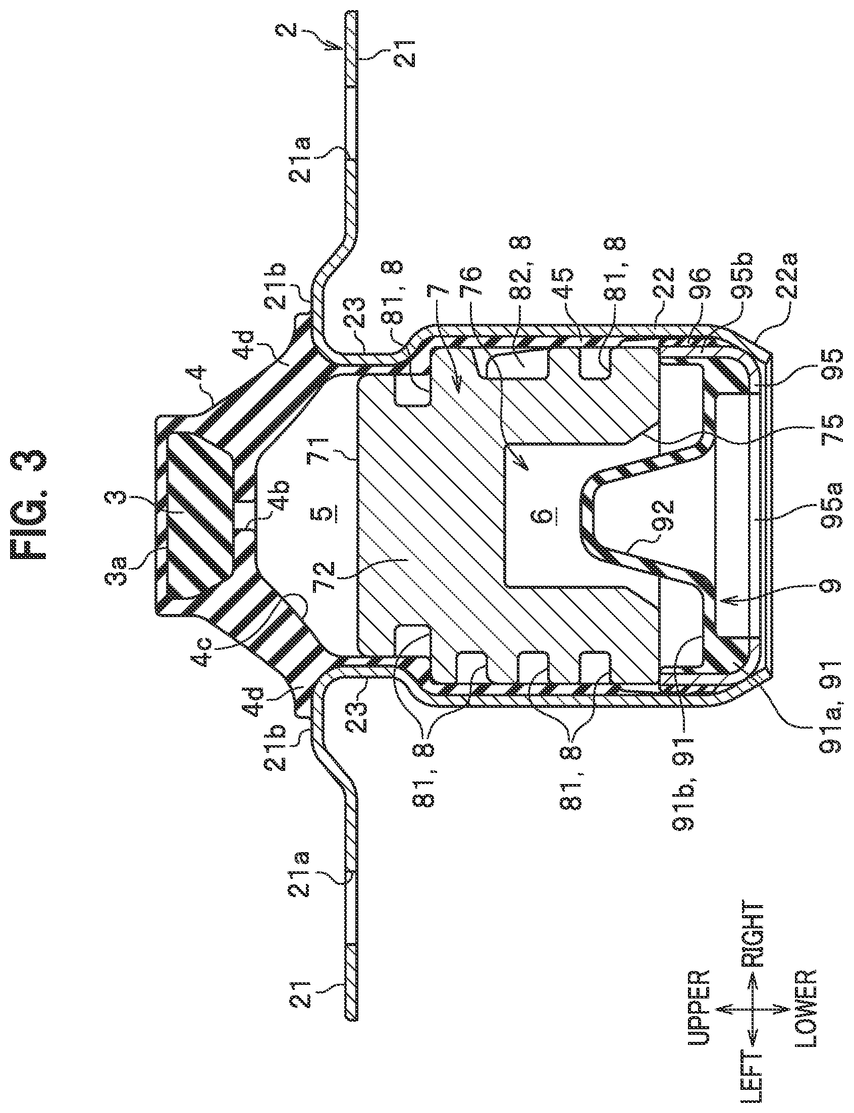 Patent US11773938 Figure 3 – Liquid sealed damper for opening and closing member