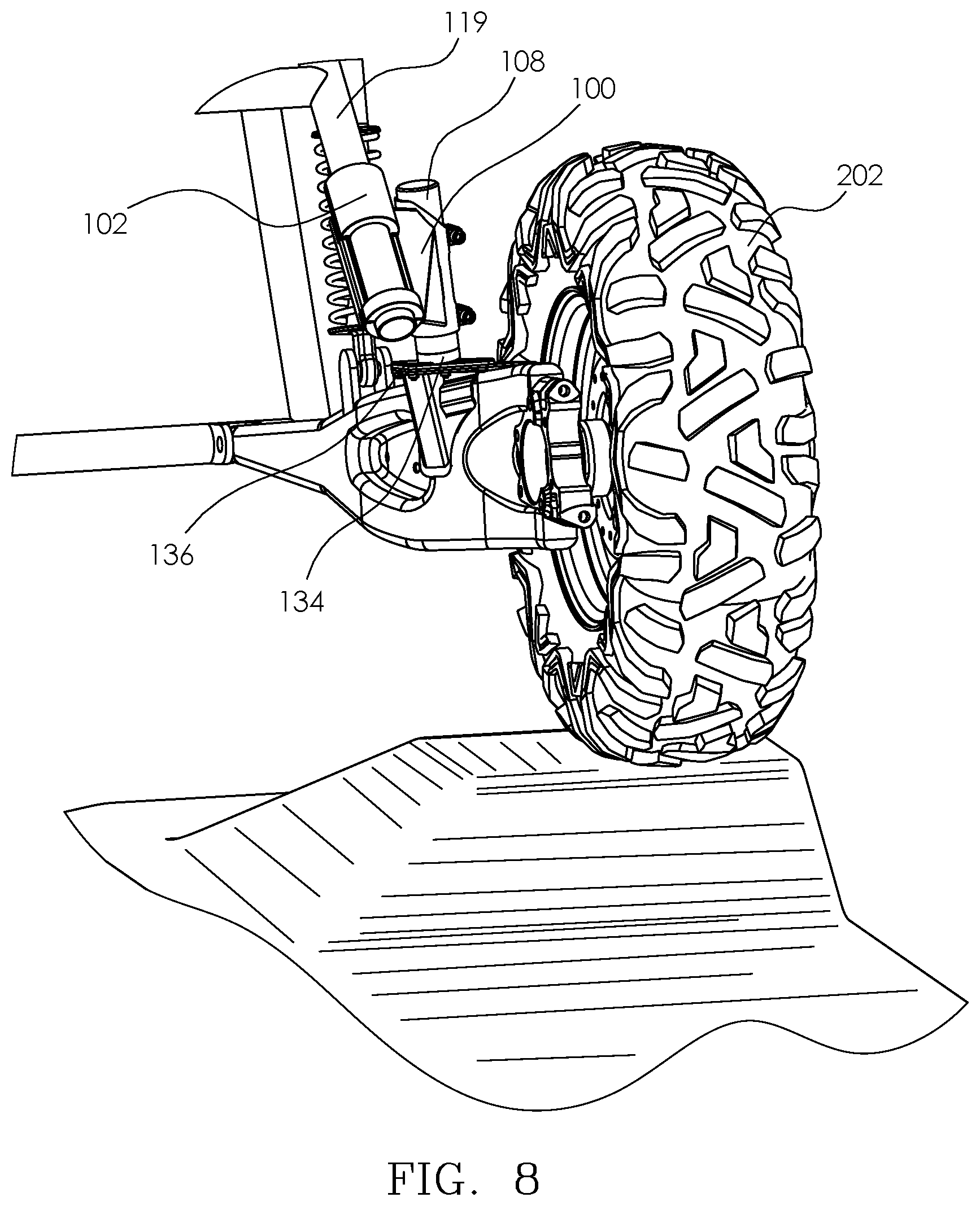 Patent US11773943 Figure 8 – Bump stop assembly