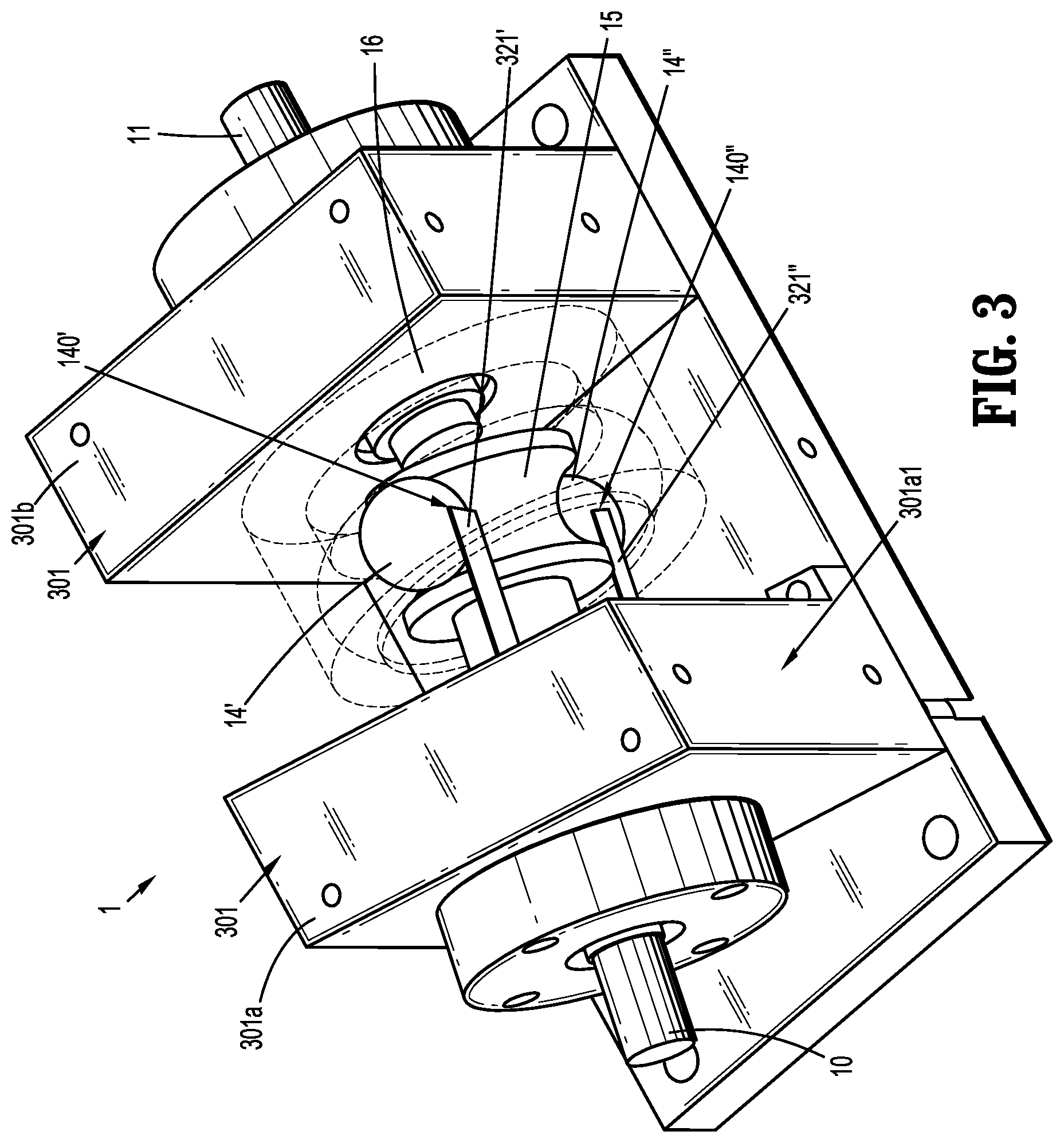 Patent US11773946 Figure 3 – Gearless transmission unit having unilaterally positioned finger assists