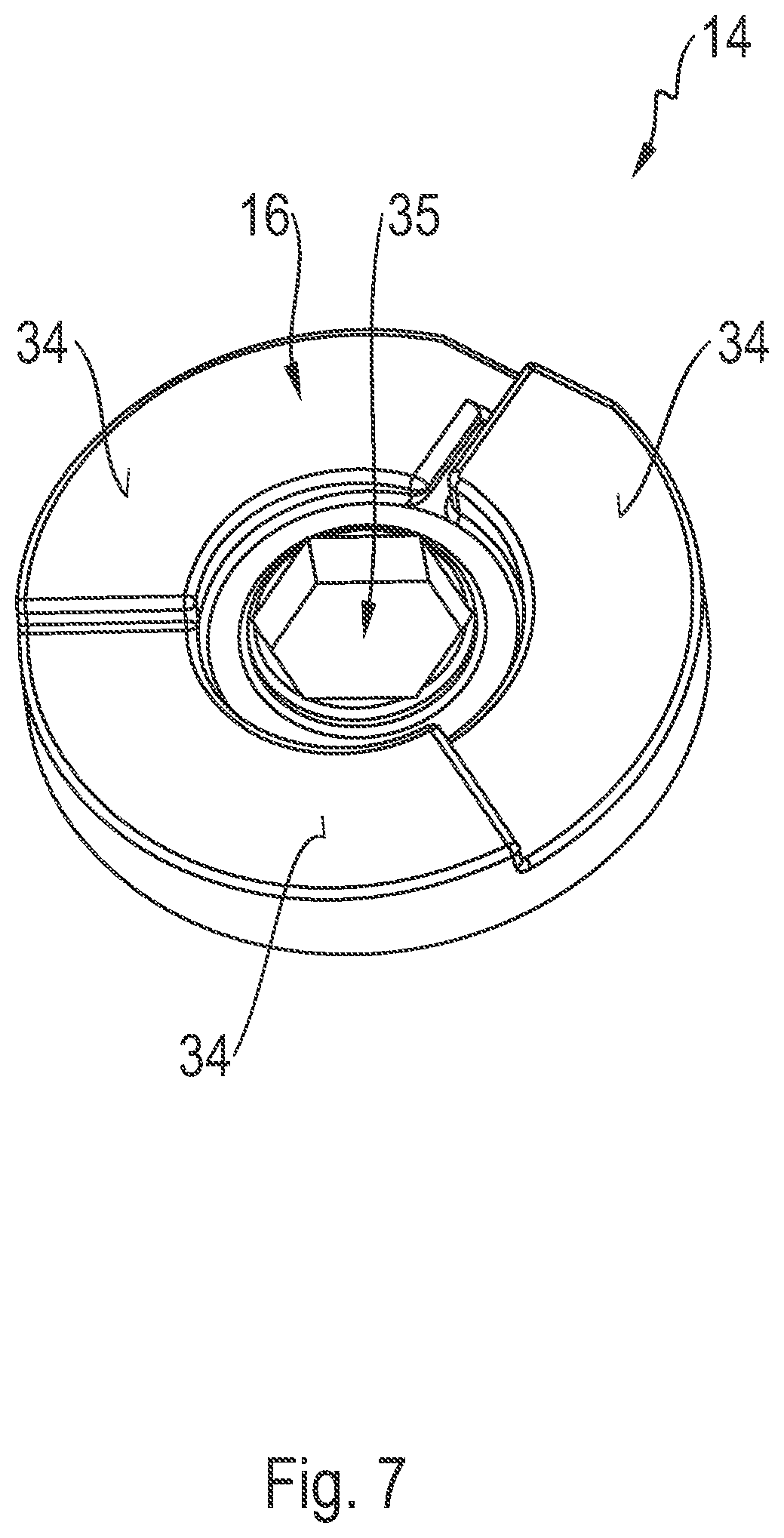 Patent US11773947 Figure 7 – Apparatus for pressing a toothed rack against a pinion