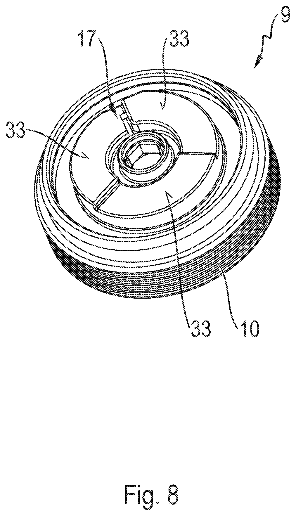 Patent US11773947 Figure 8 – Apparatus for pressing a toothed rack against a pinion