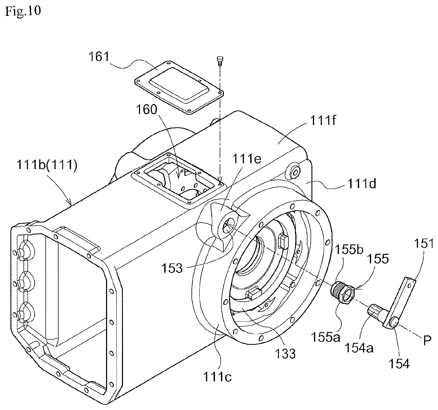 Patent US11773950 Figure 10 – Tractor, travel power transmission apparatus for a tractor, and tractor provided with the travel power transmission apparatus for a tractor