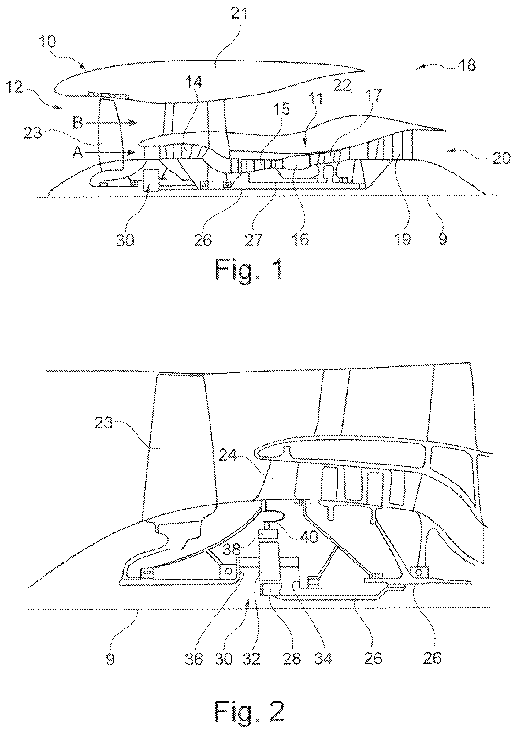 Patent US11773961 Figure 1 – Planetary gear box and method for operating a planetary gear box and gas turbine engine having at least two central shafts and having a planetary gear box