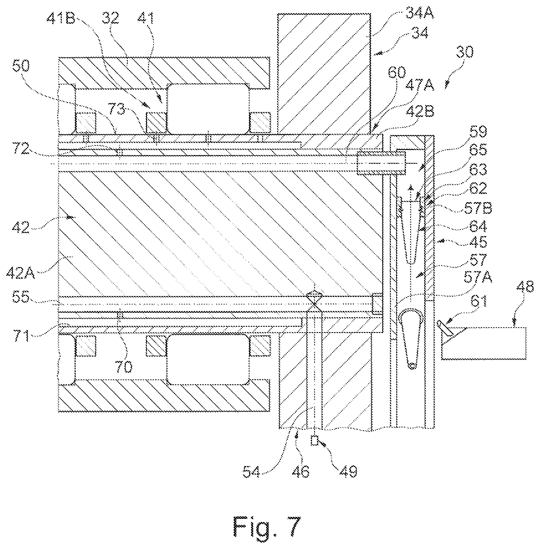 Patent US11773961 Figure 6 – Planetary gear box and method for operating a planetary gear box and gas turbine engine having at least two central shafts and having a planetary gear box